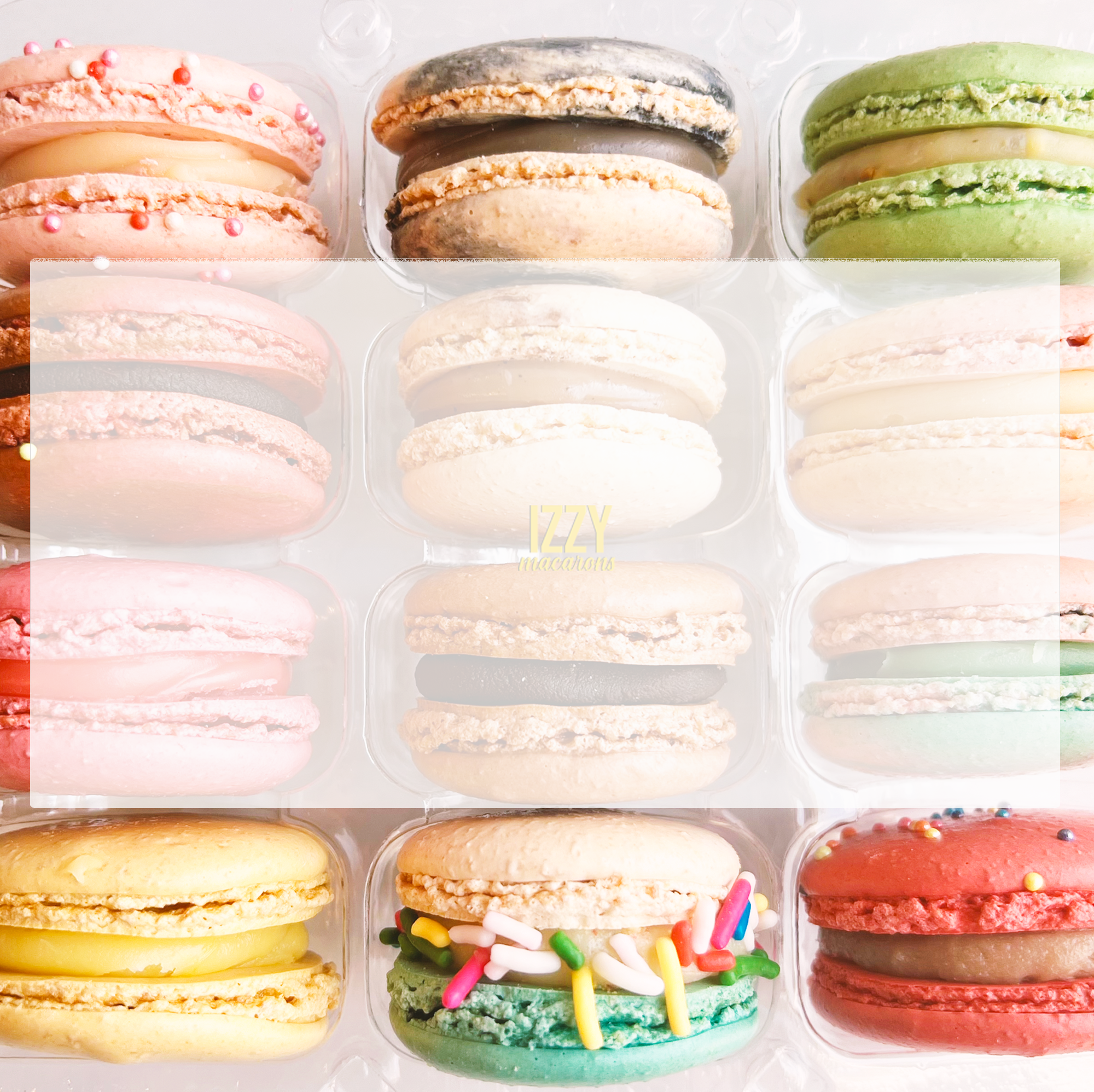Izzy Macarons Menu