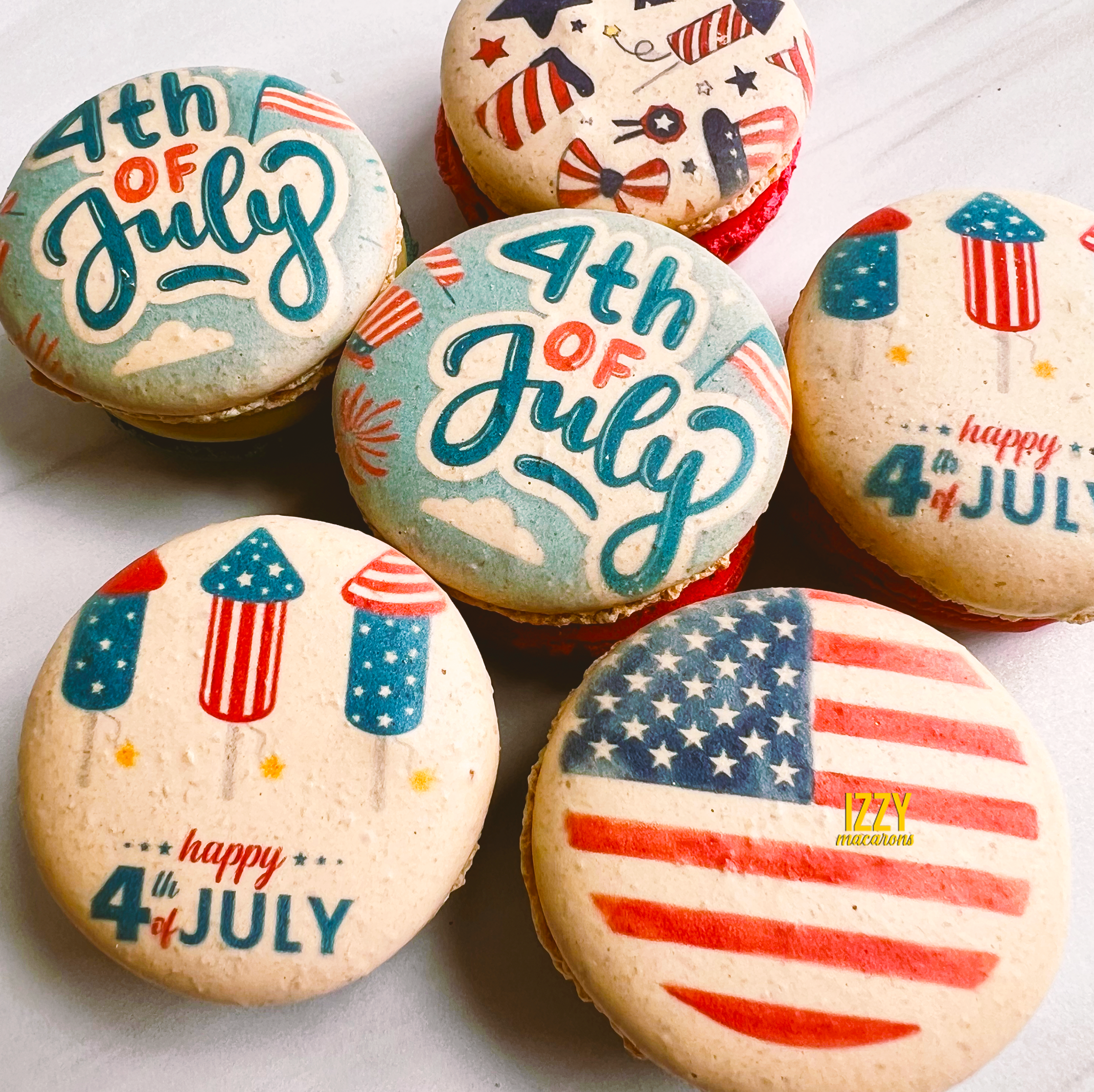 USA Macarons - 4th Of July