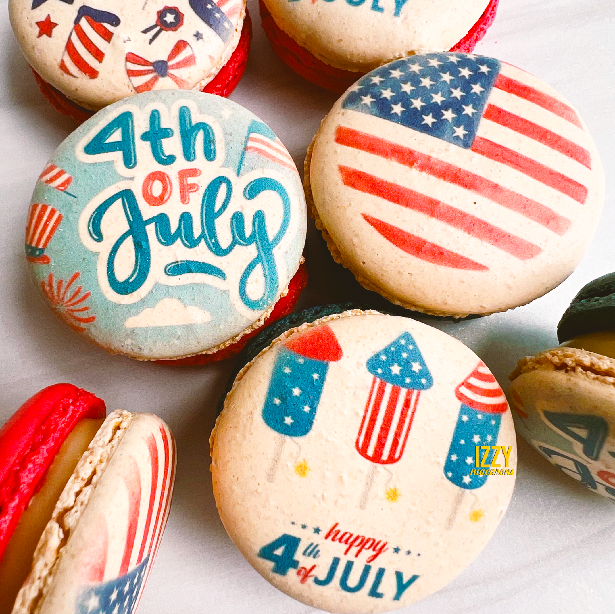 USA Macarons - 4th Of July