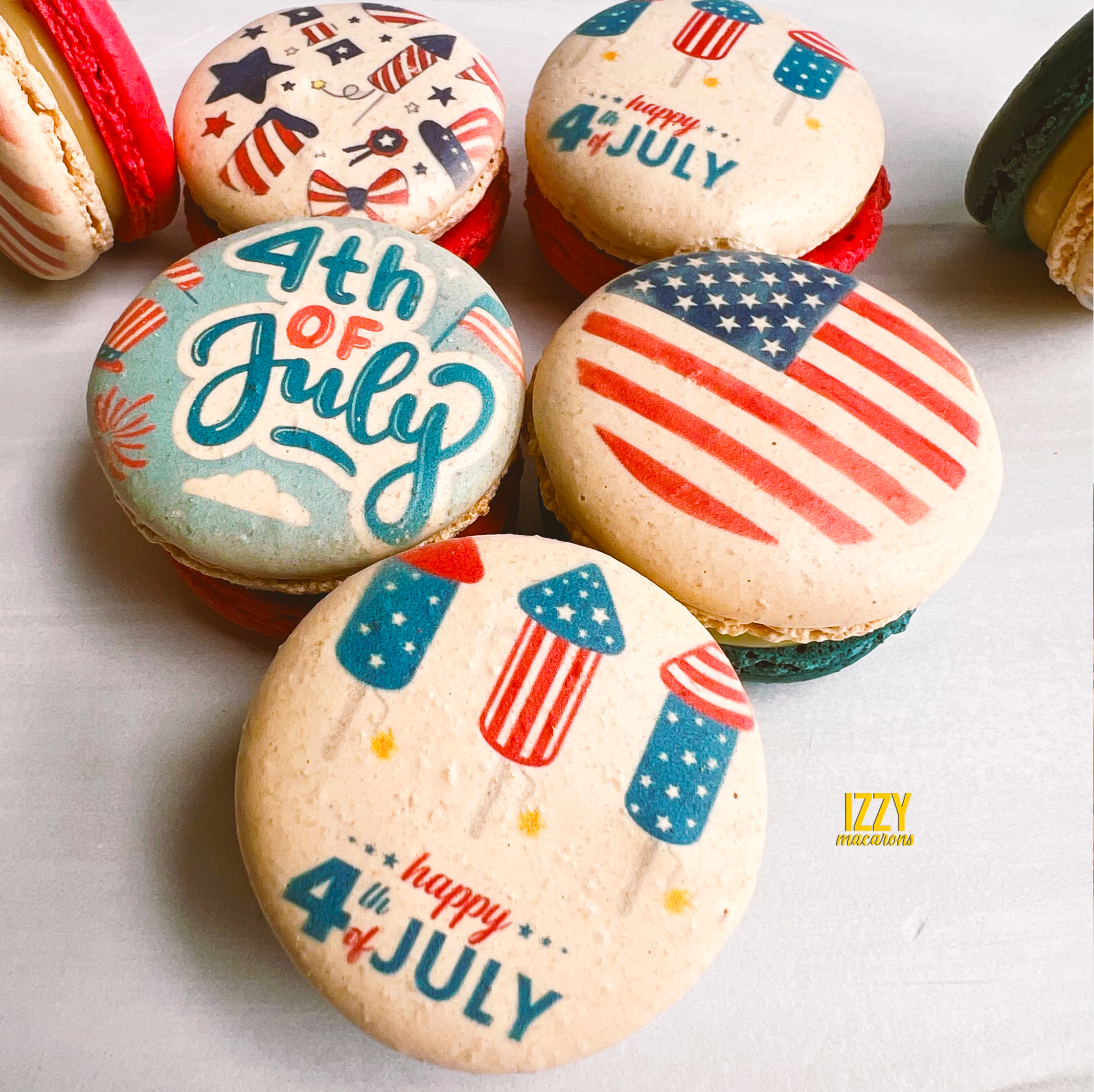 USA Macarons - 4th Of July