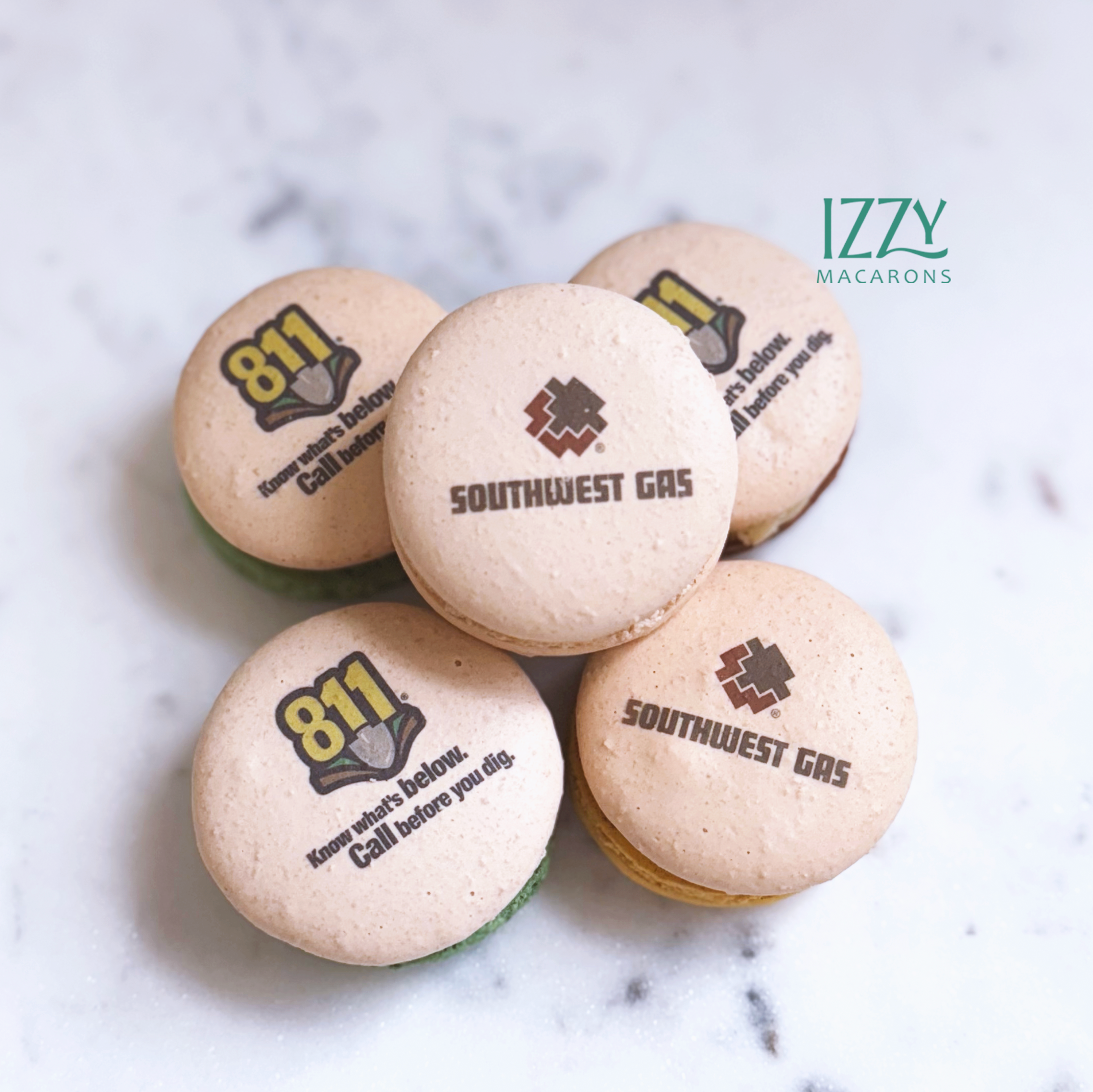 25 Boxes of 18 Macarons - Southwest Gas - Add Logos