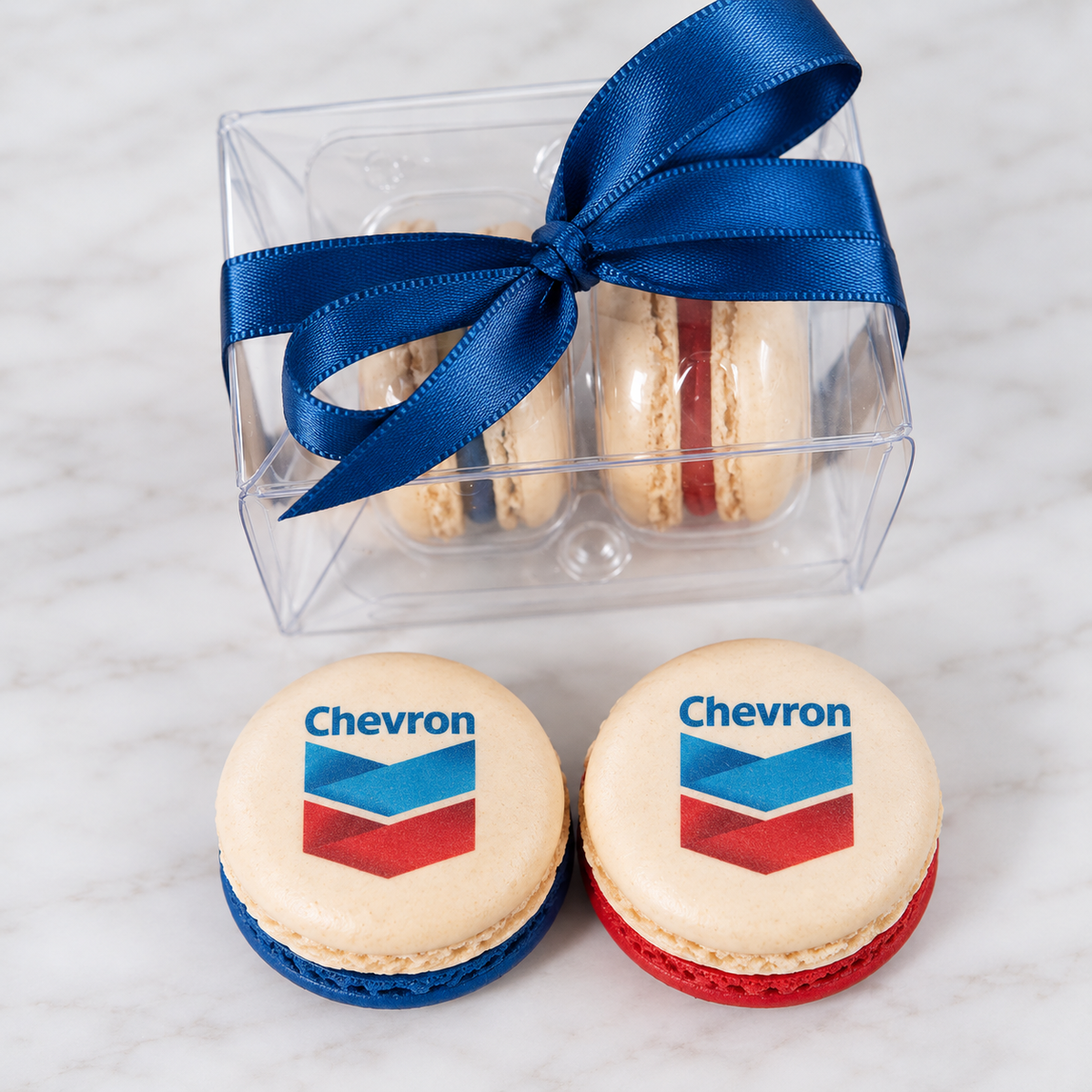 680 Boxes - 1360 Macarons - November 10th delivery - Chevron Logo