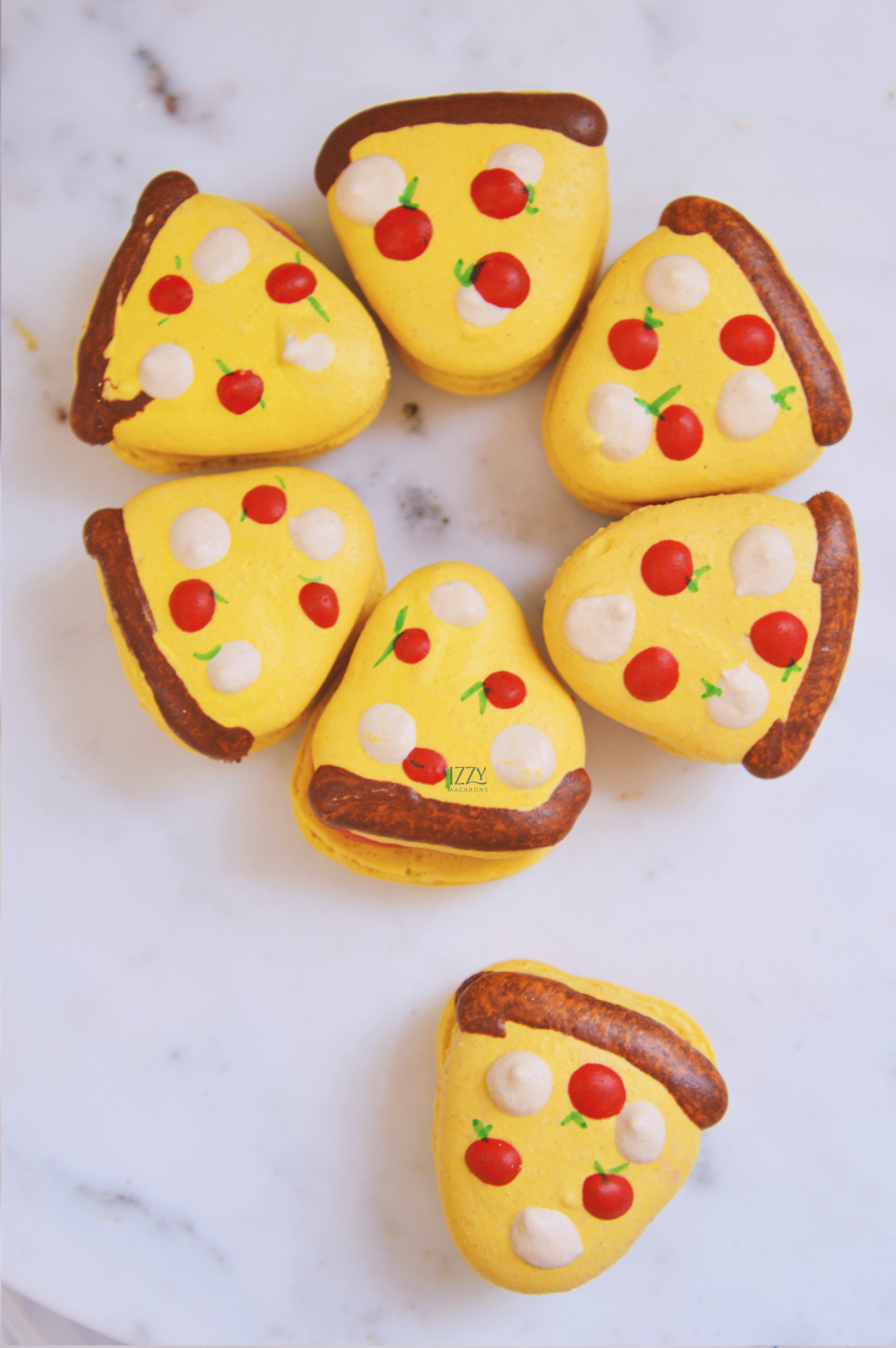 Pizza Macarons