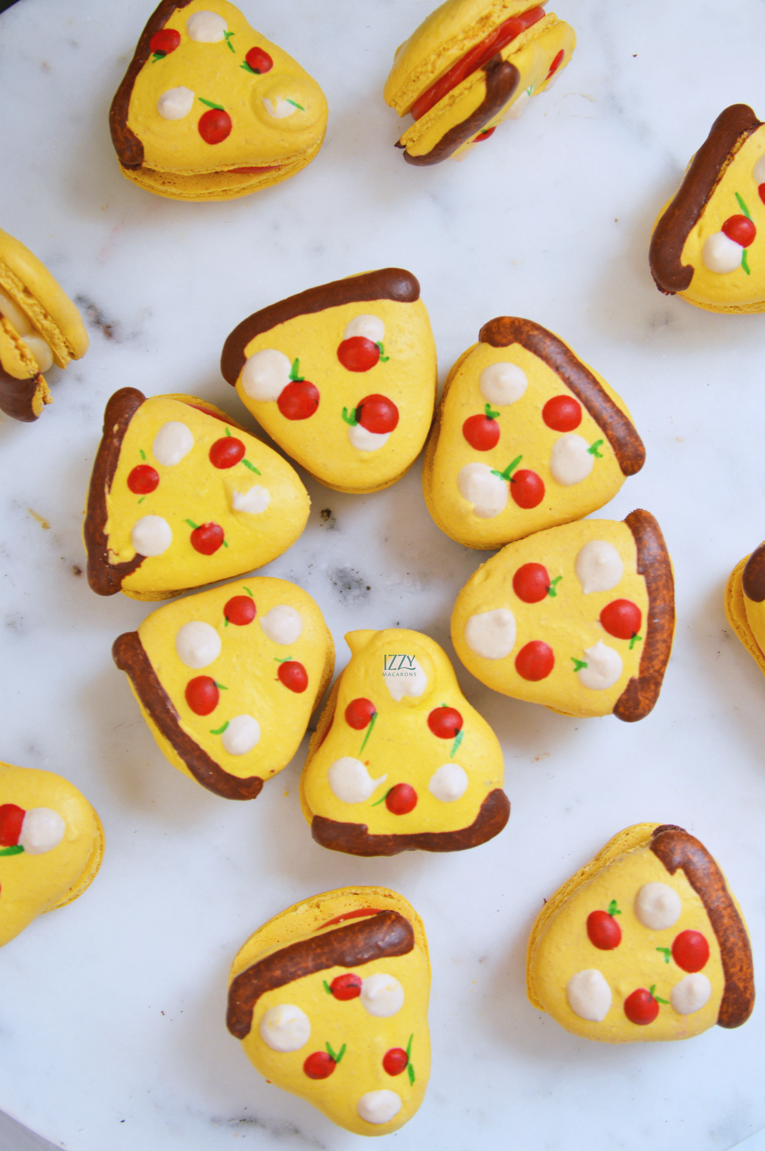 Pizza Macarons