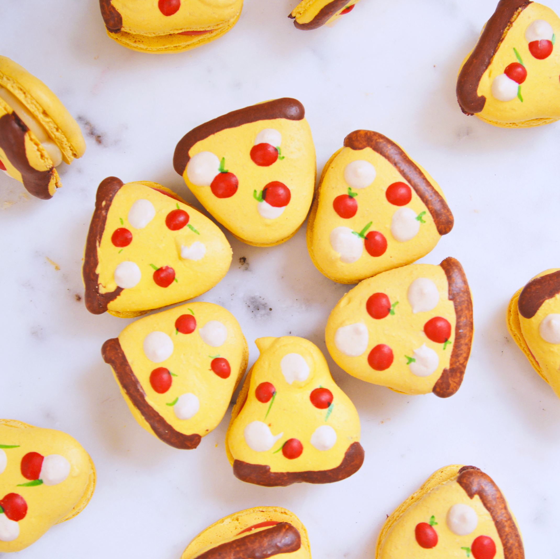 Pizza Macarons