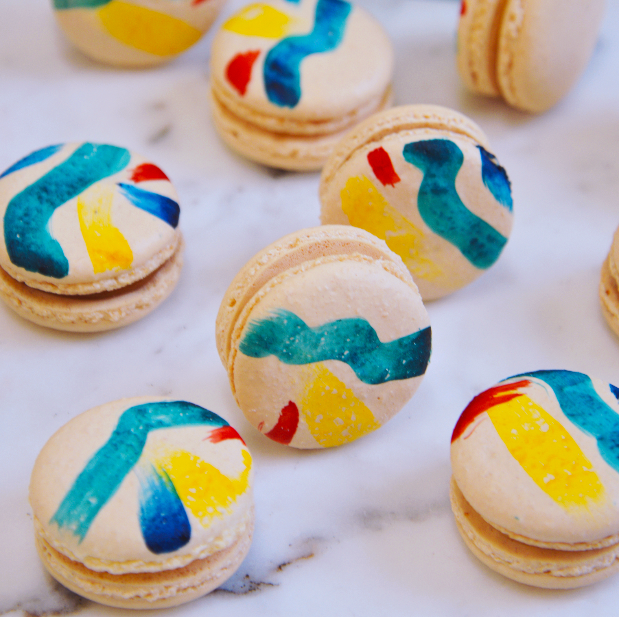 Hand Painted Macarons