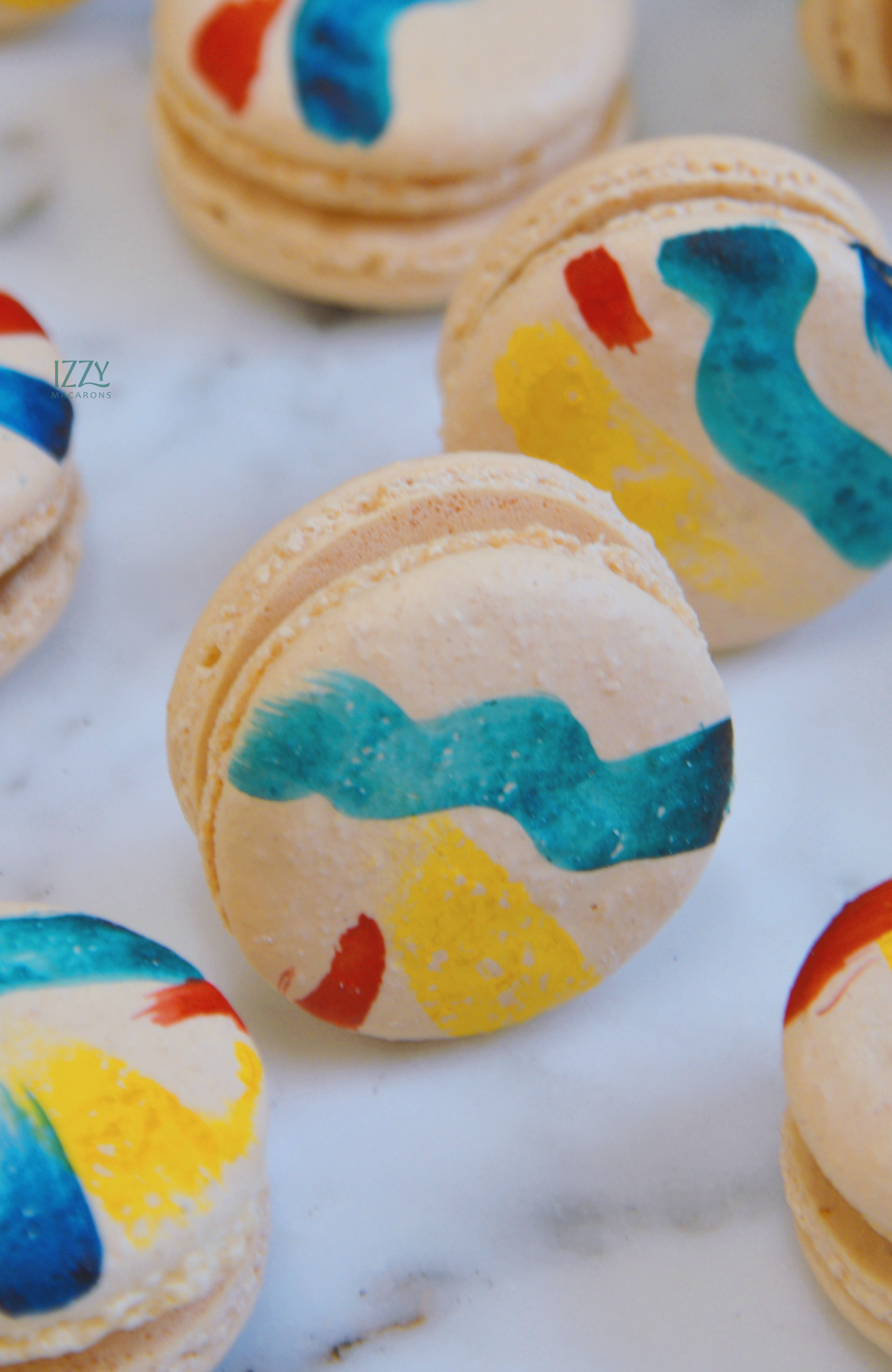 Hand Painted Macarons