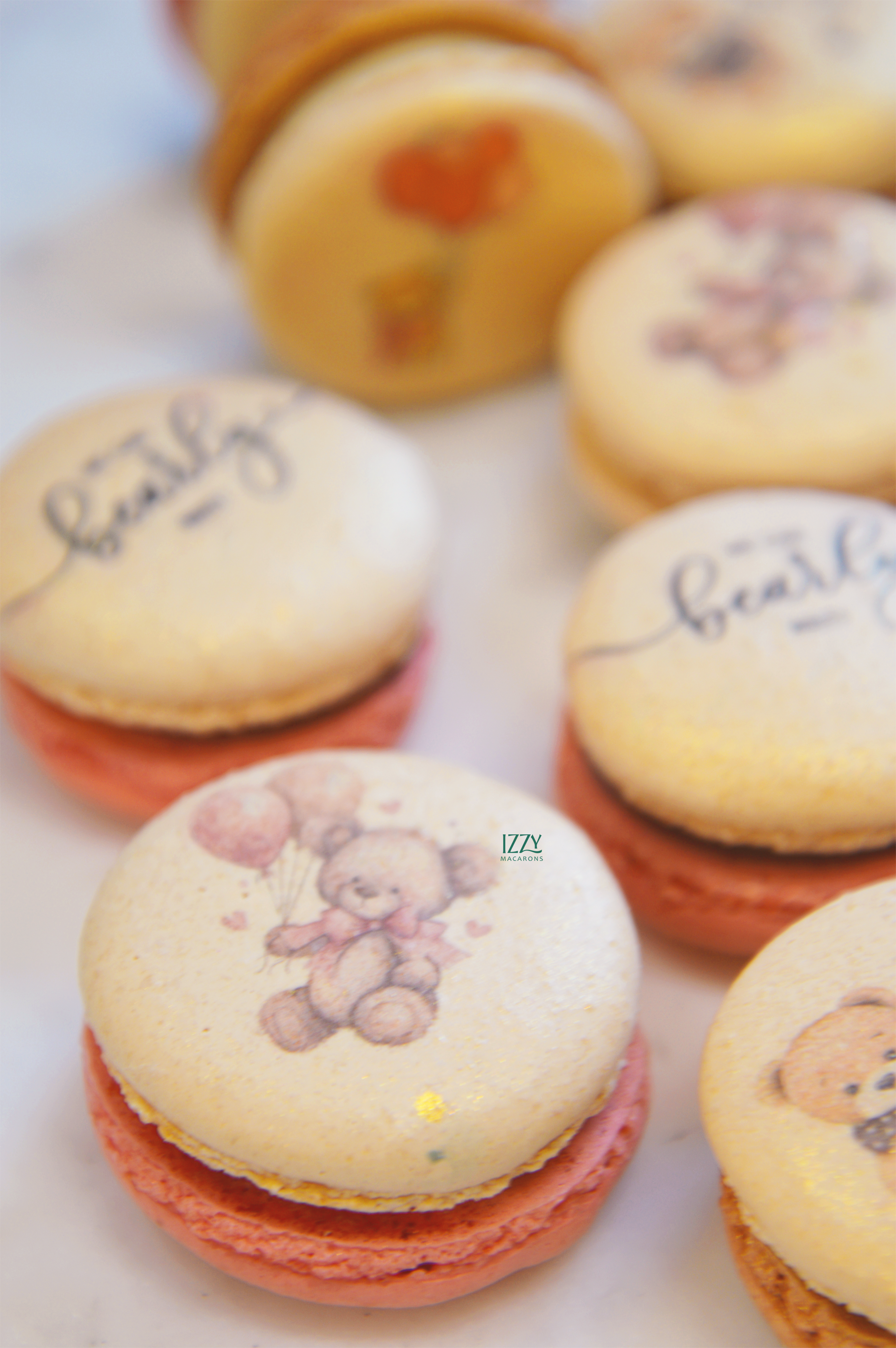 Bearly Wait themed Macarons