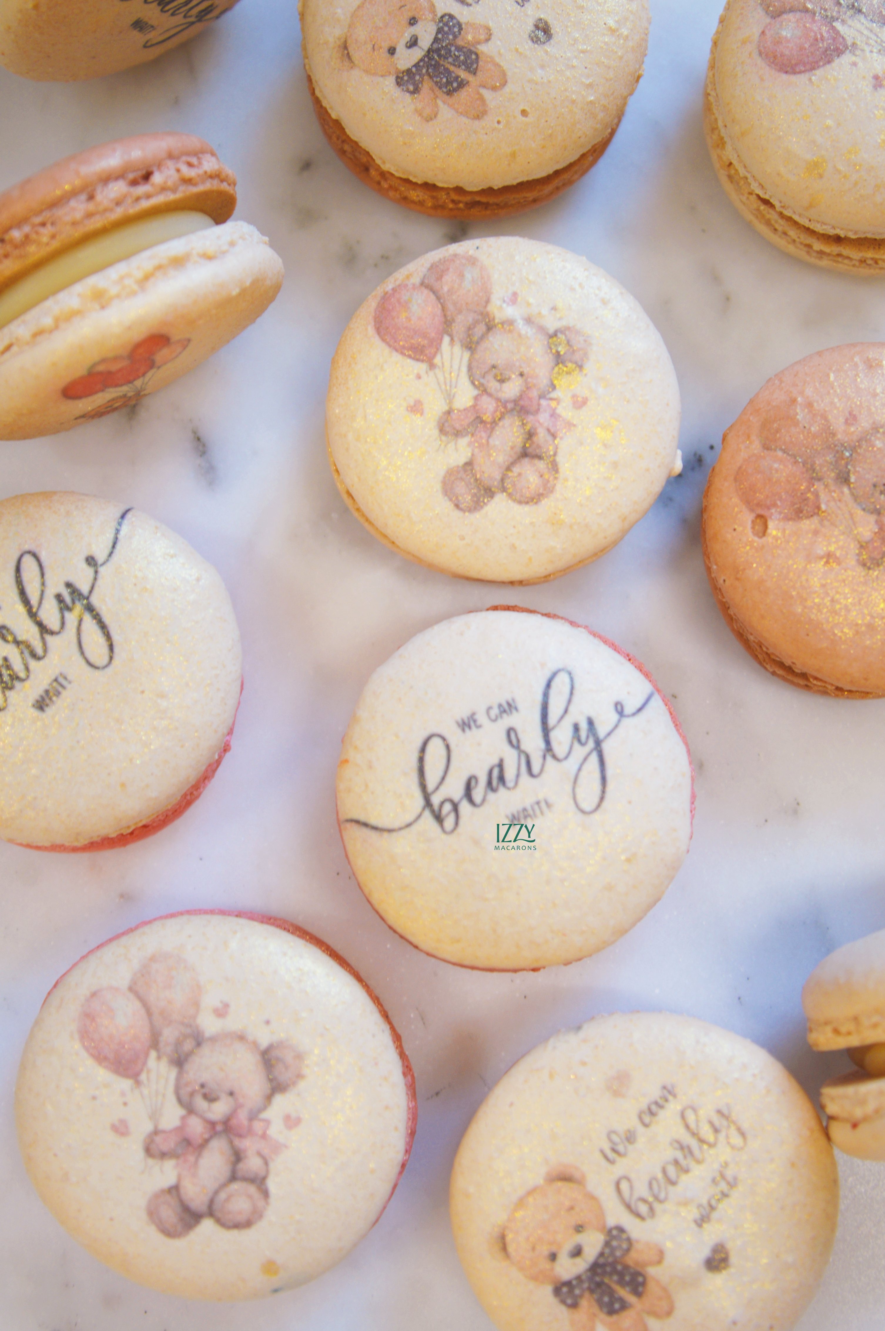Bearly Wait themed Macarons