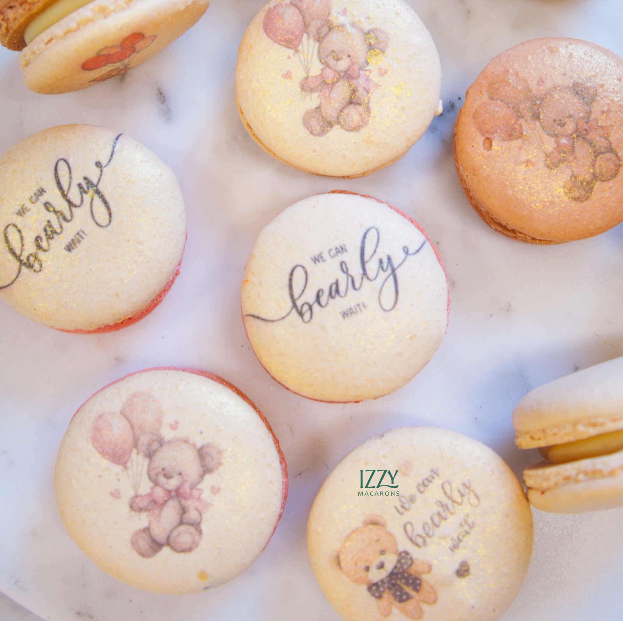 Bearly Wait themed Macarons