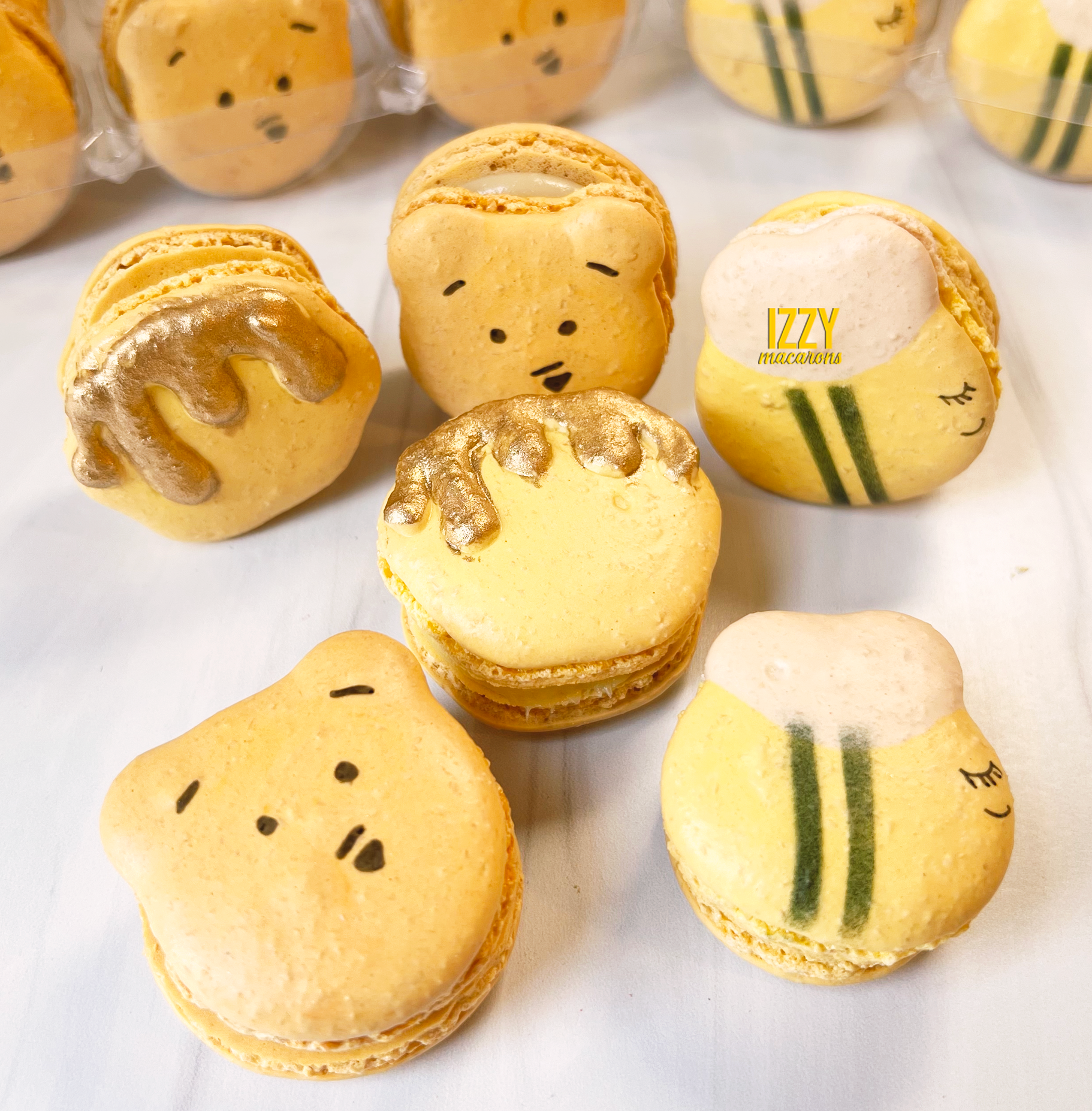 Honey Pot, Winnie and Bees Macarons - Izzy Macarons