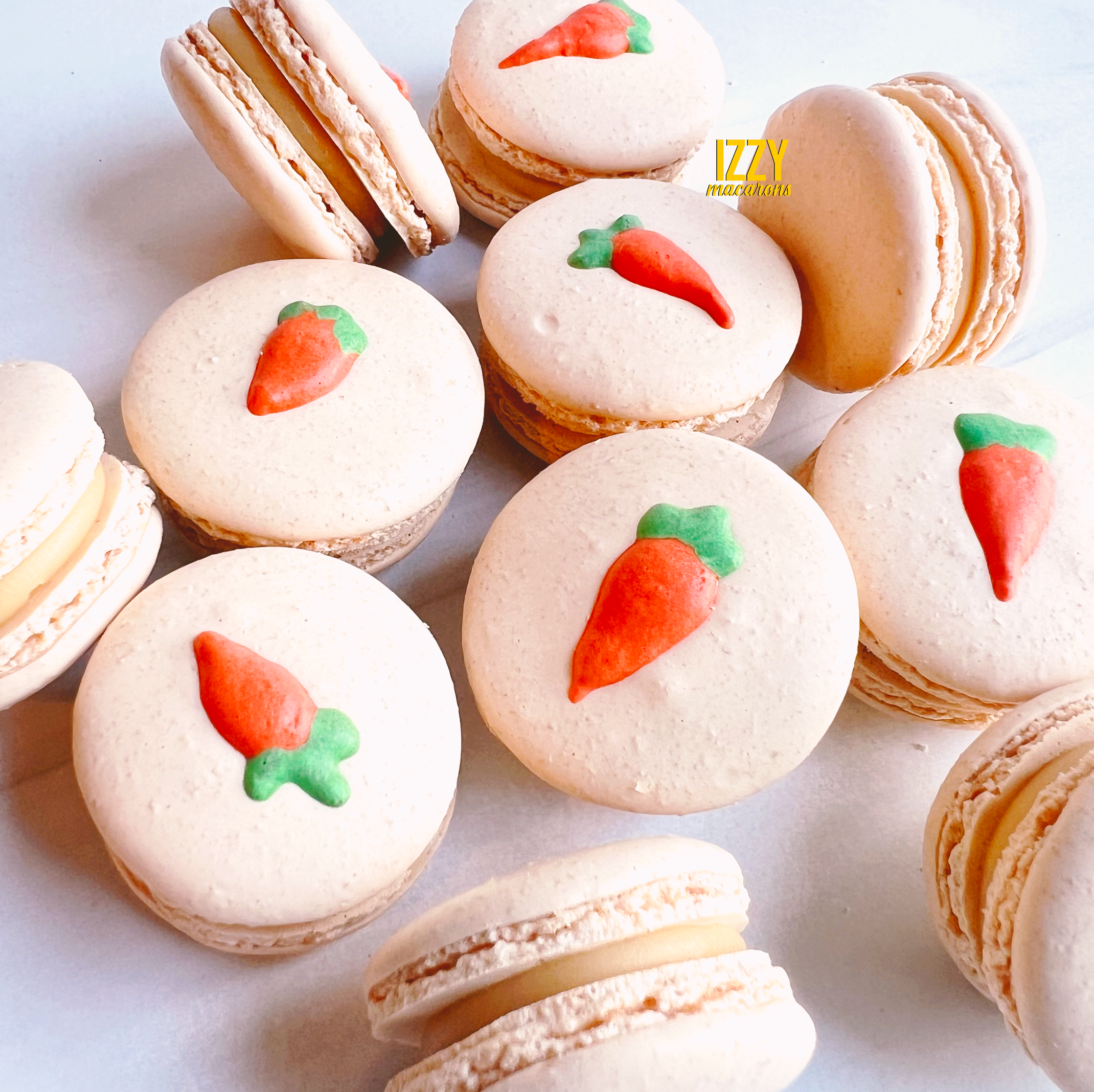 Carrot Macarons
