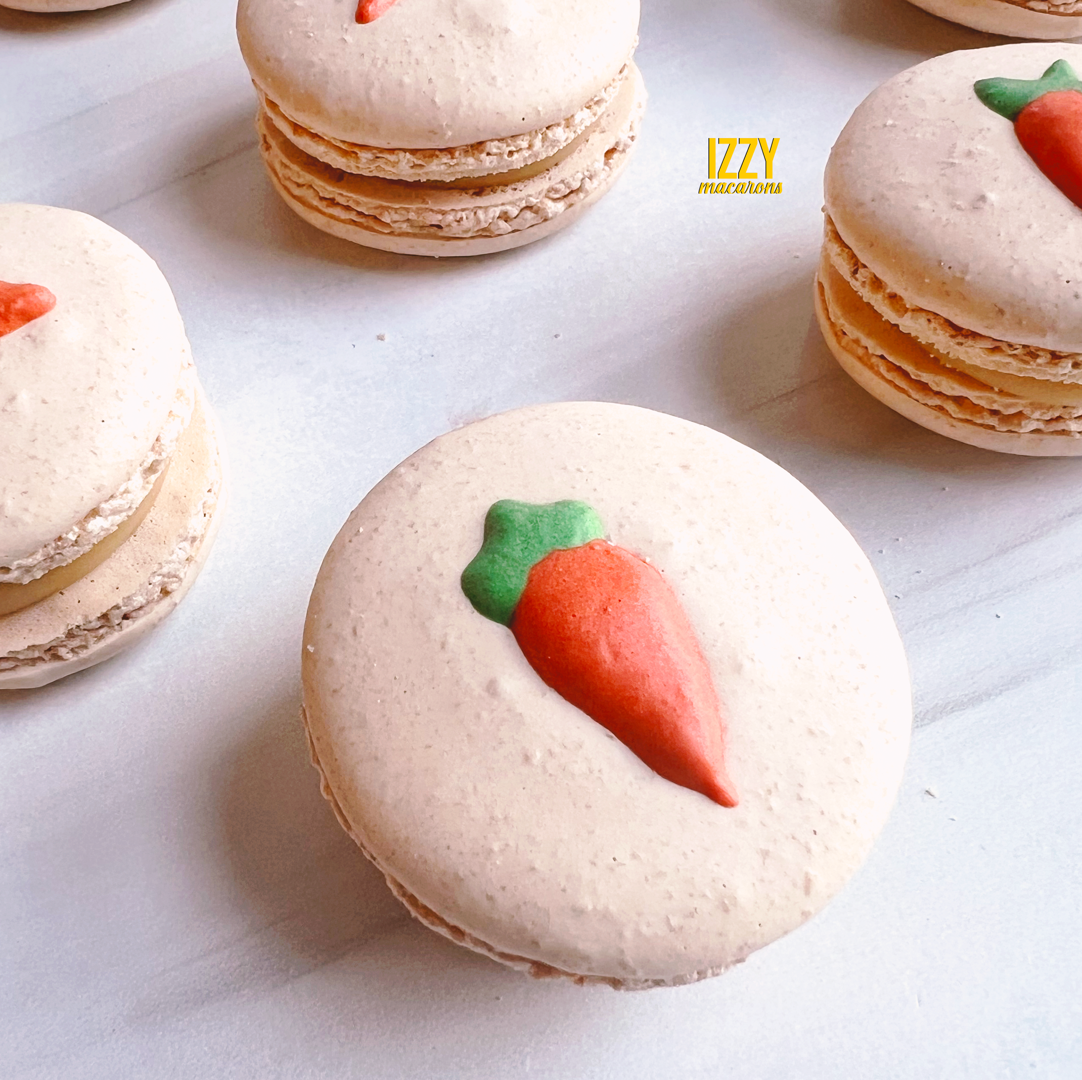 Carrot Macarons