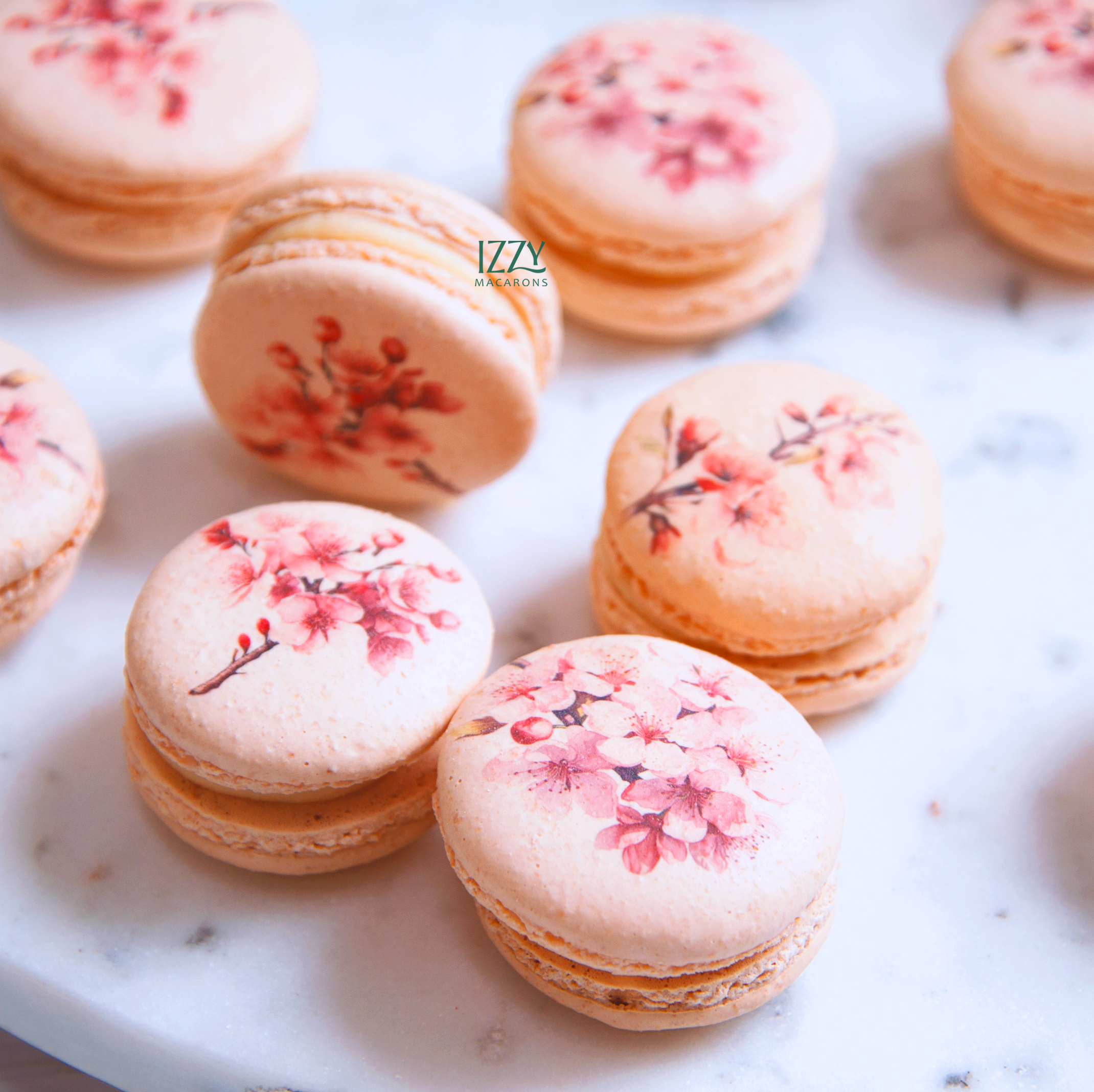 Cherry Blossom Macarons