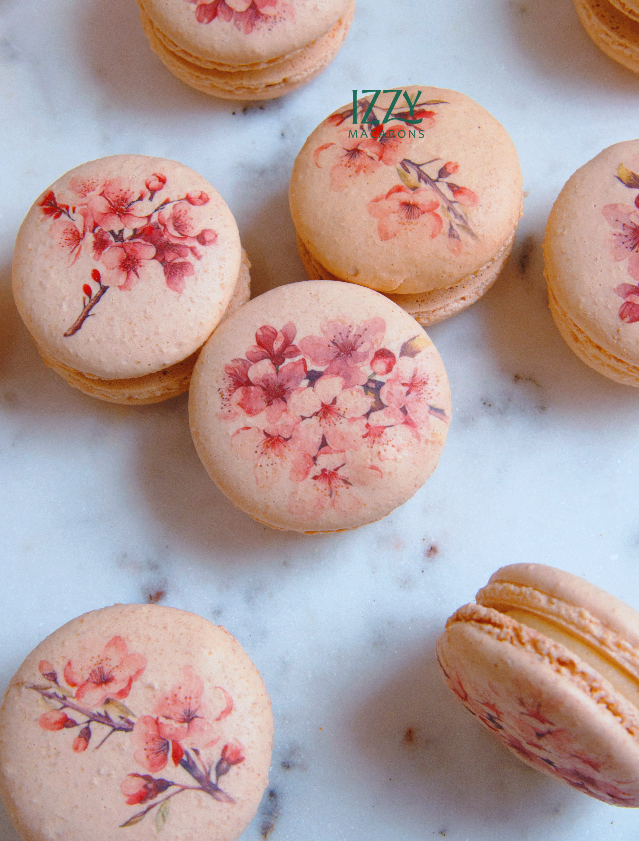 Cherry Blossom Macarons
