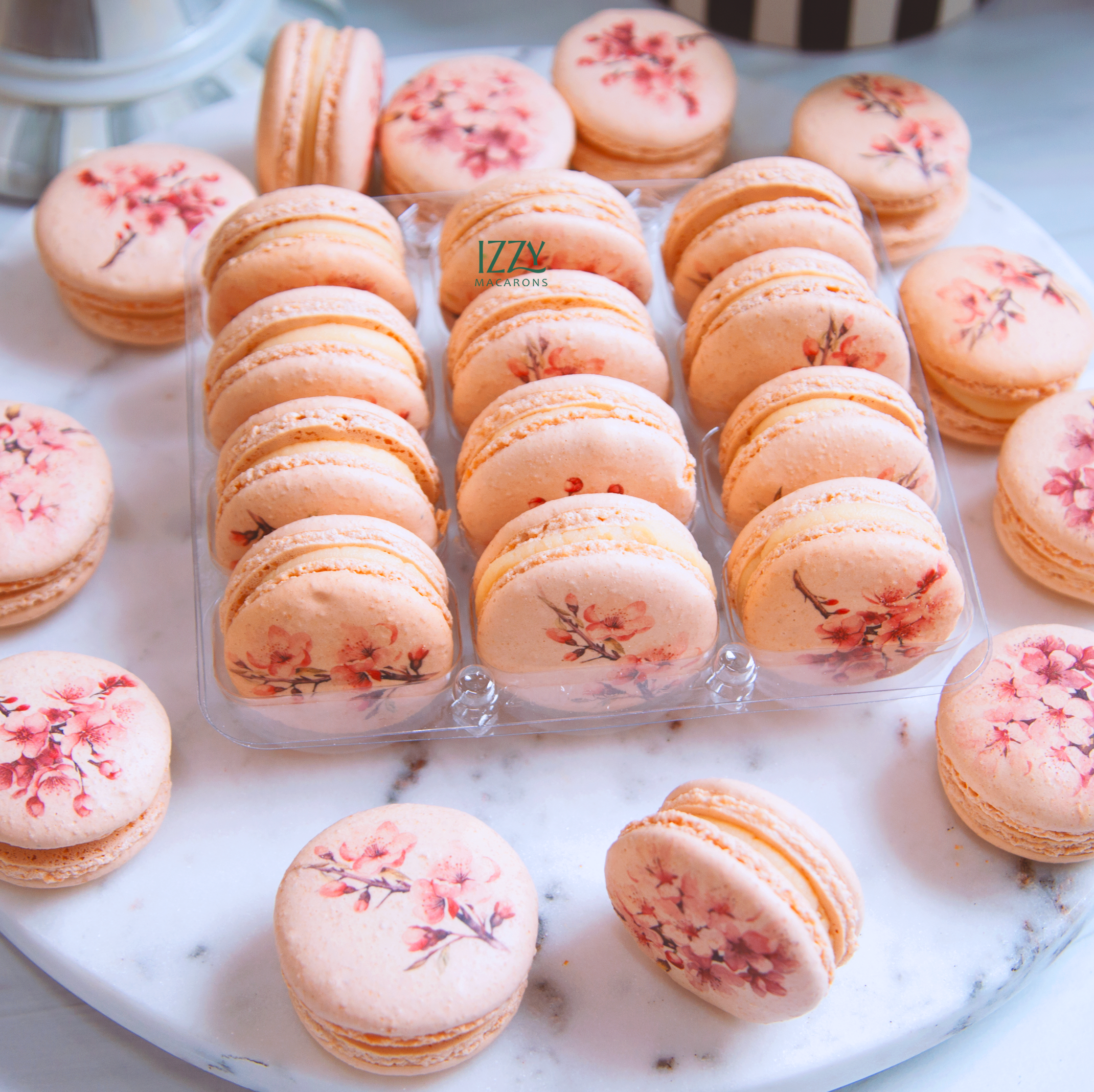 Cherry Blossom Macarons