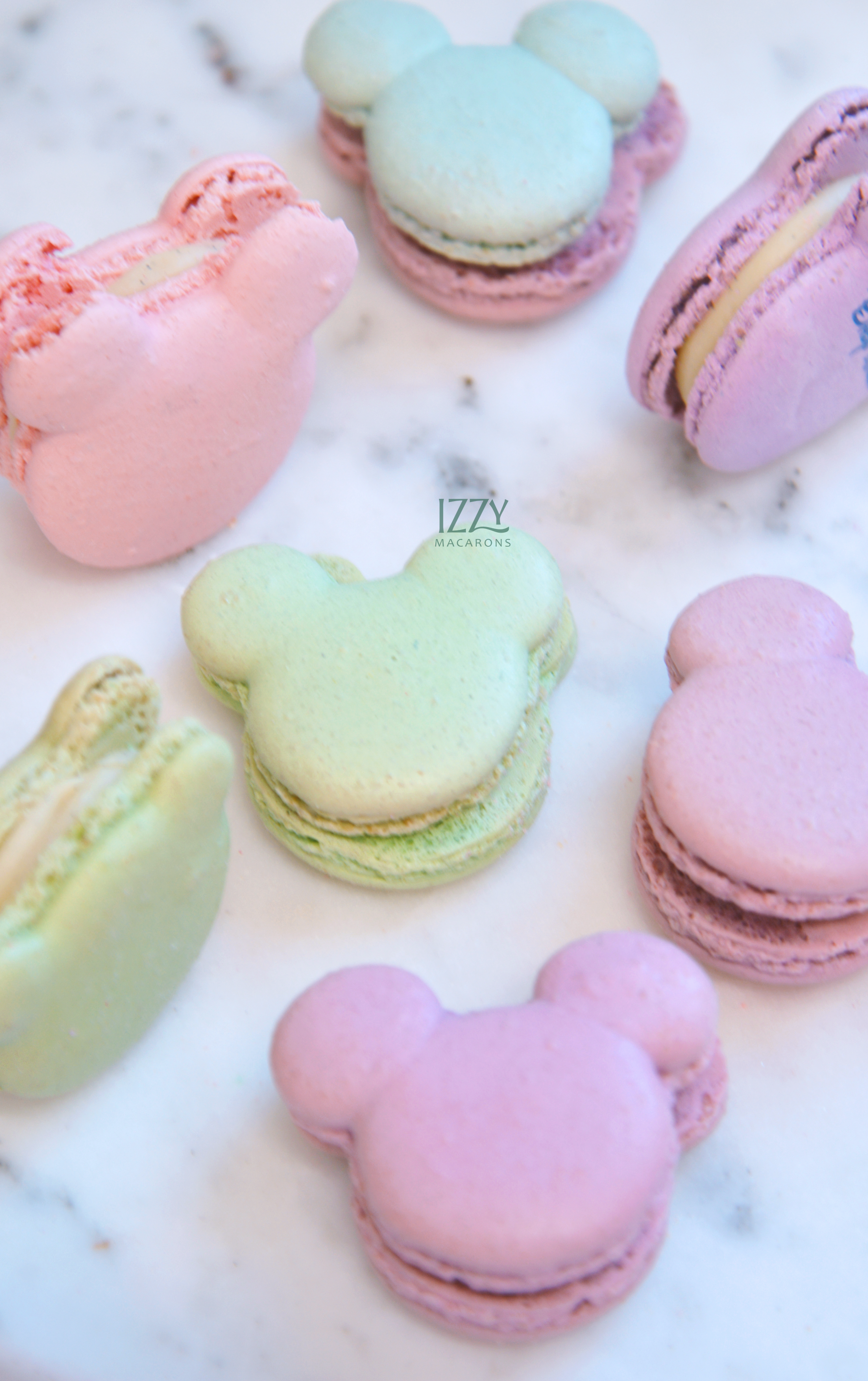Mouse Pastel Macarons