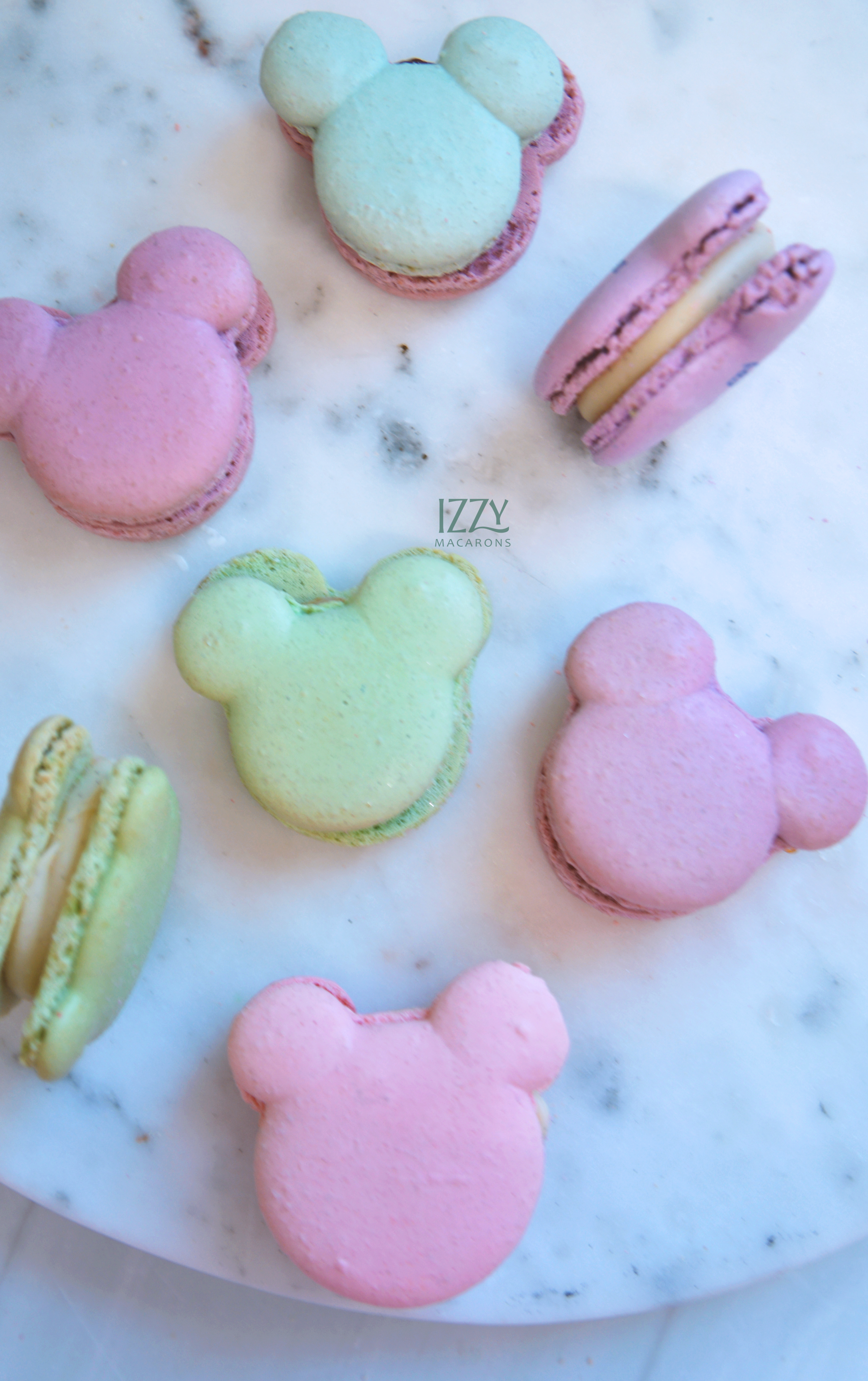 Mouse Pastel Macarons