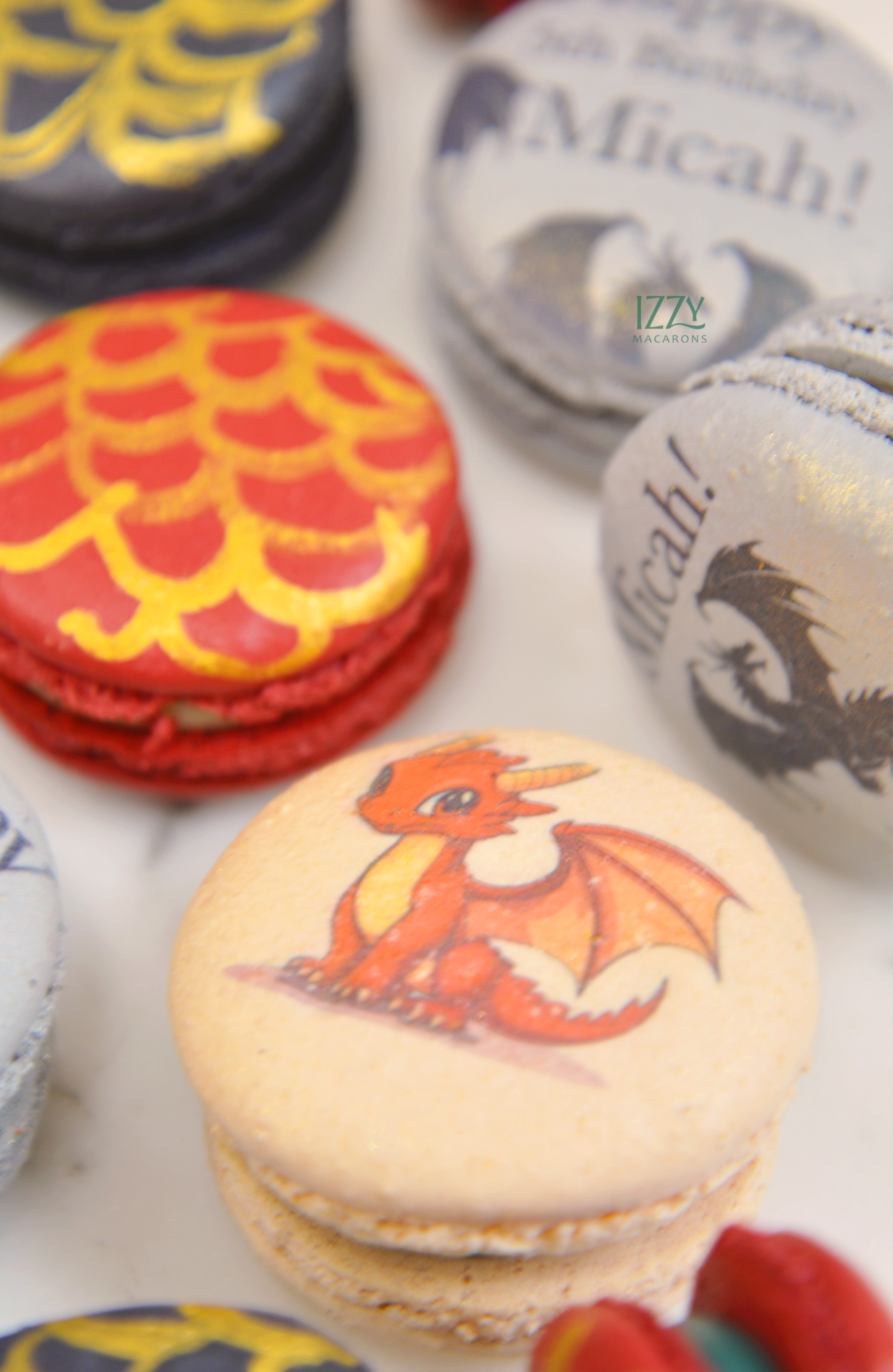Dragon Macarons