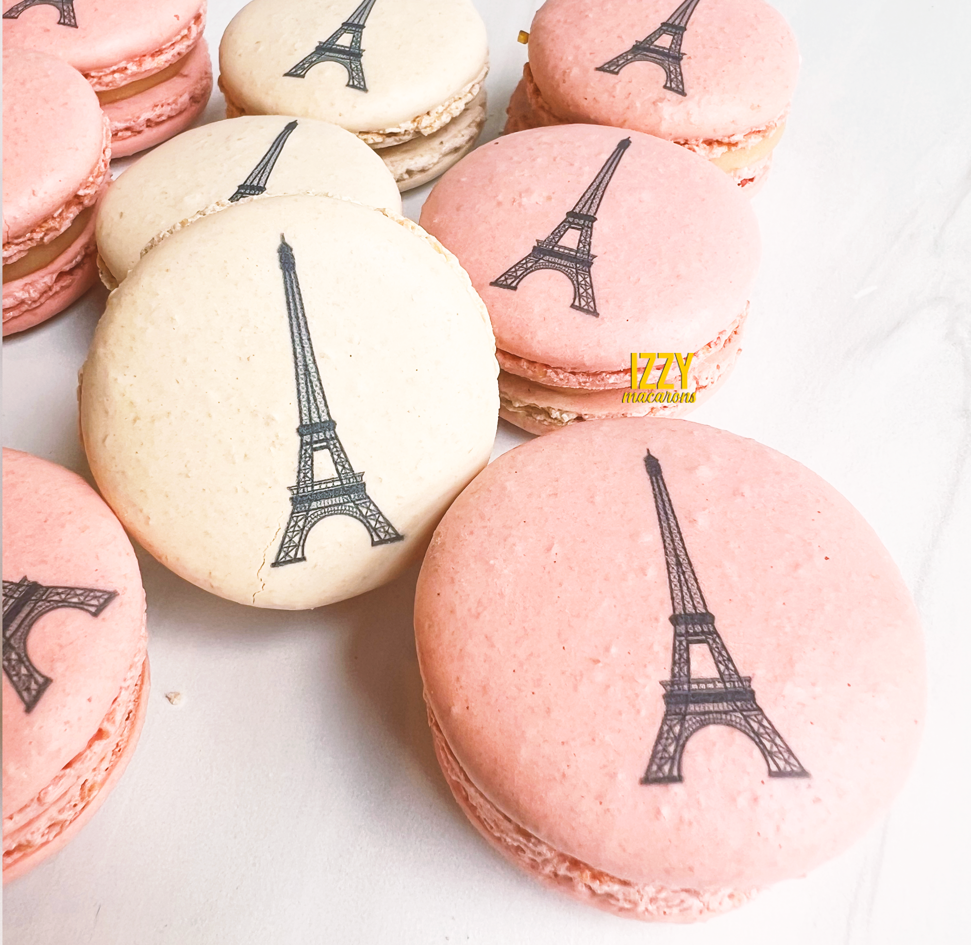 Eiffel Tower Macarons - Izzy Macarons
