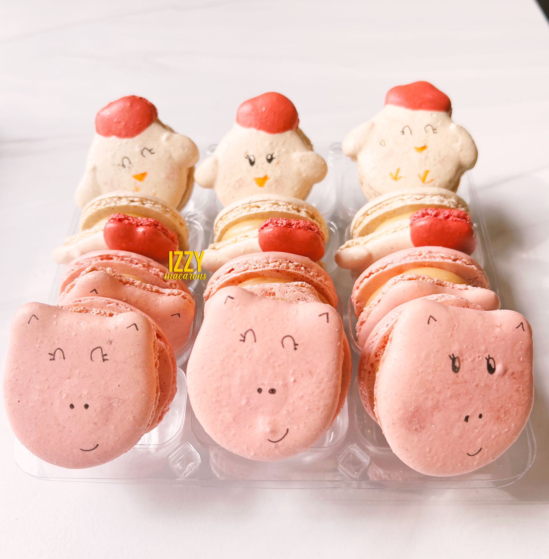 Farm Animals French Macarons