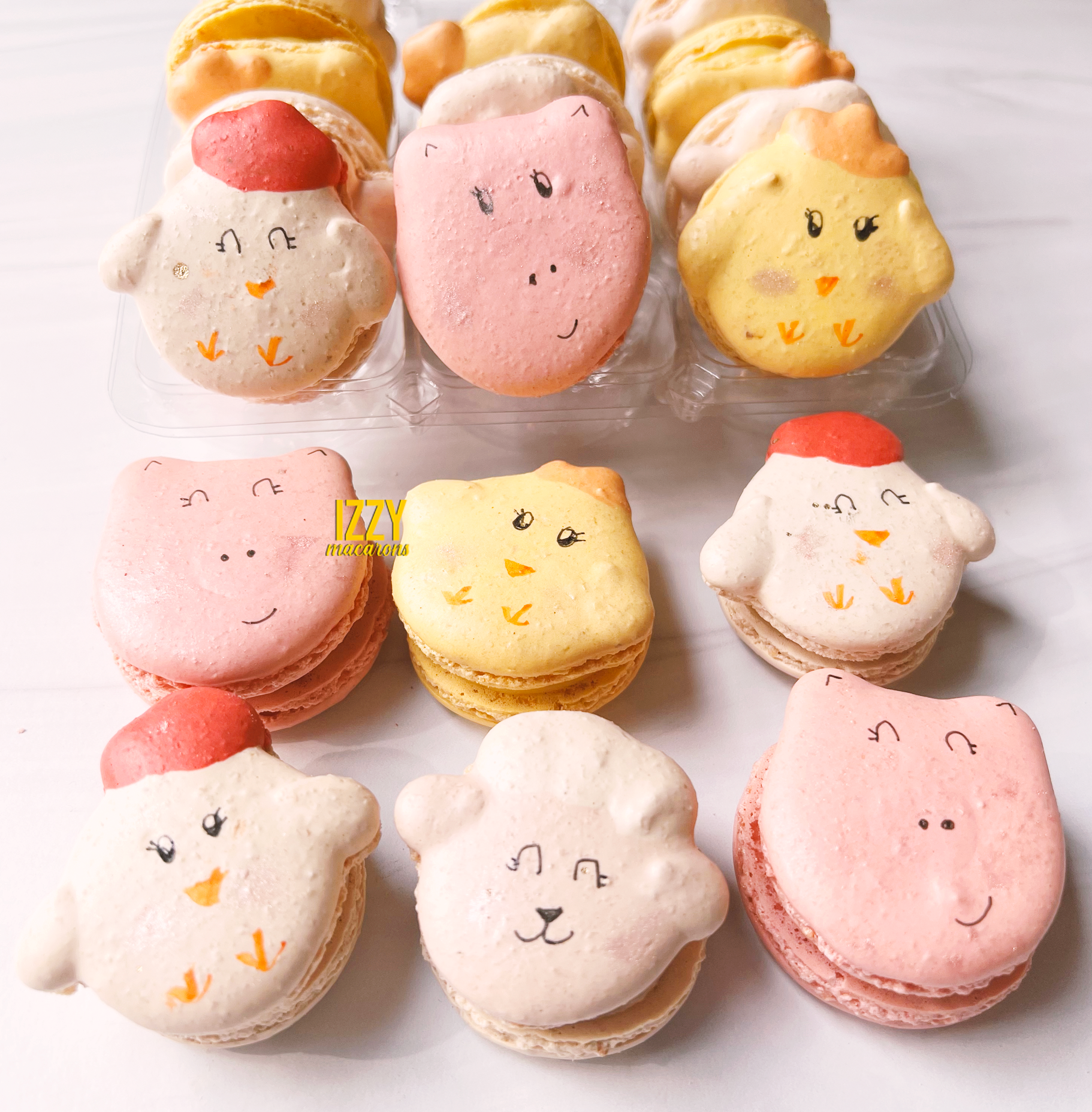 Farm Animals French Macarons