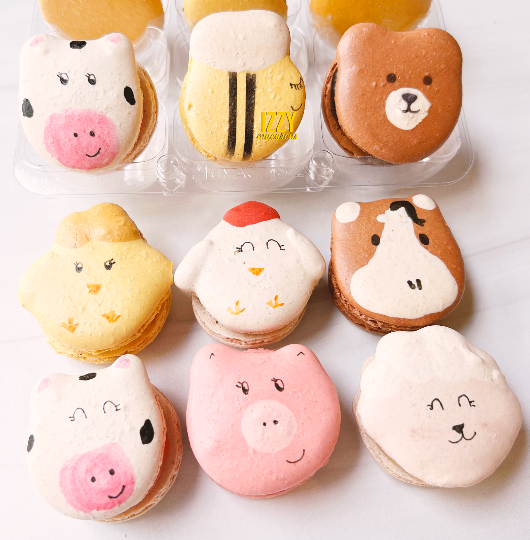 【427】ANKdoll chocolatemacaron Farm Animals French Macarons – Izzy Macarons