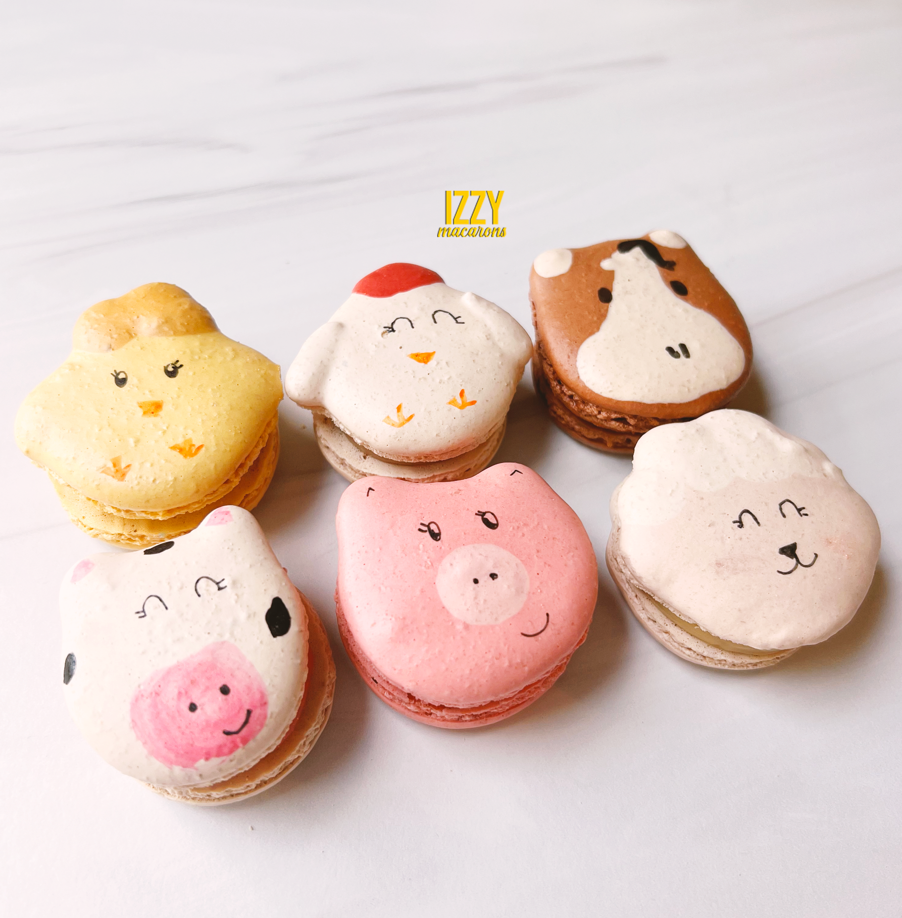 Farm Animals French Macarons
