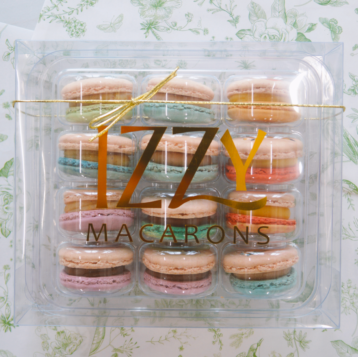 Ivory Macarons - With Gold Brush