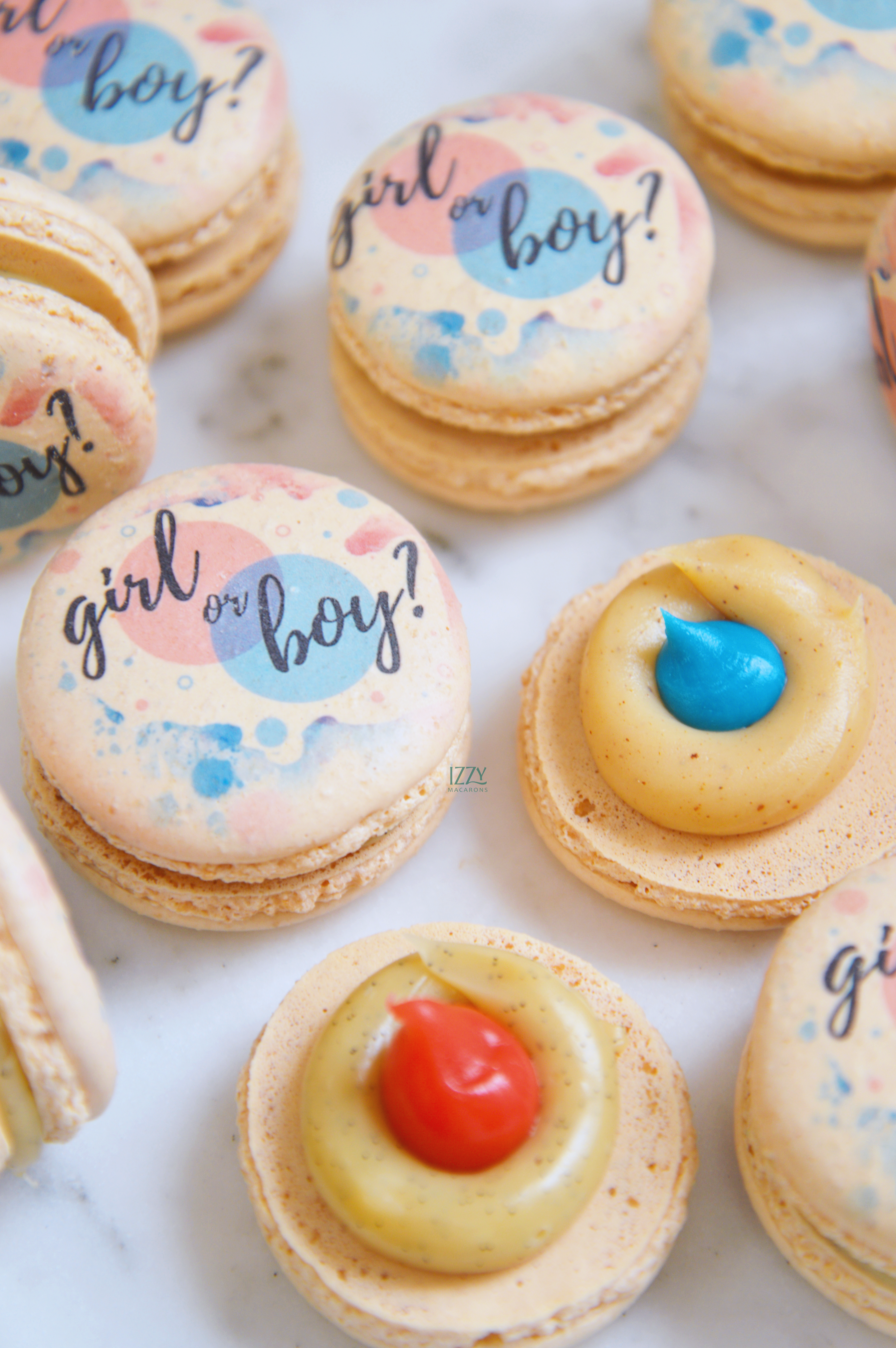 Gender Reveal Macarons / Boy or Girl?