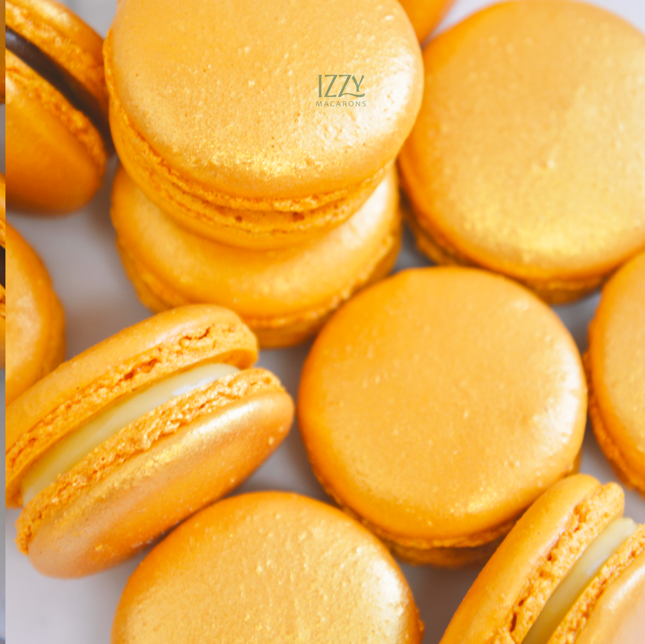 Gold Macarons