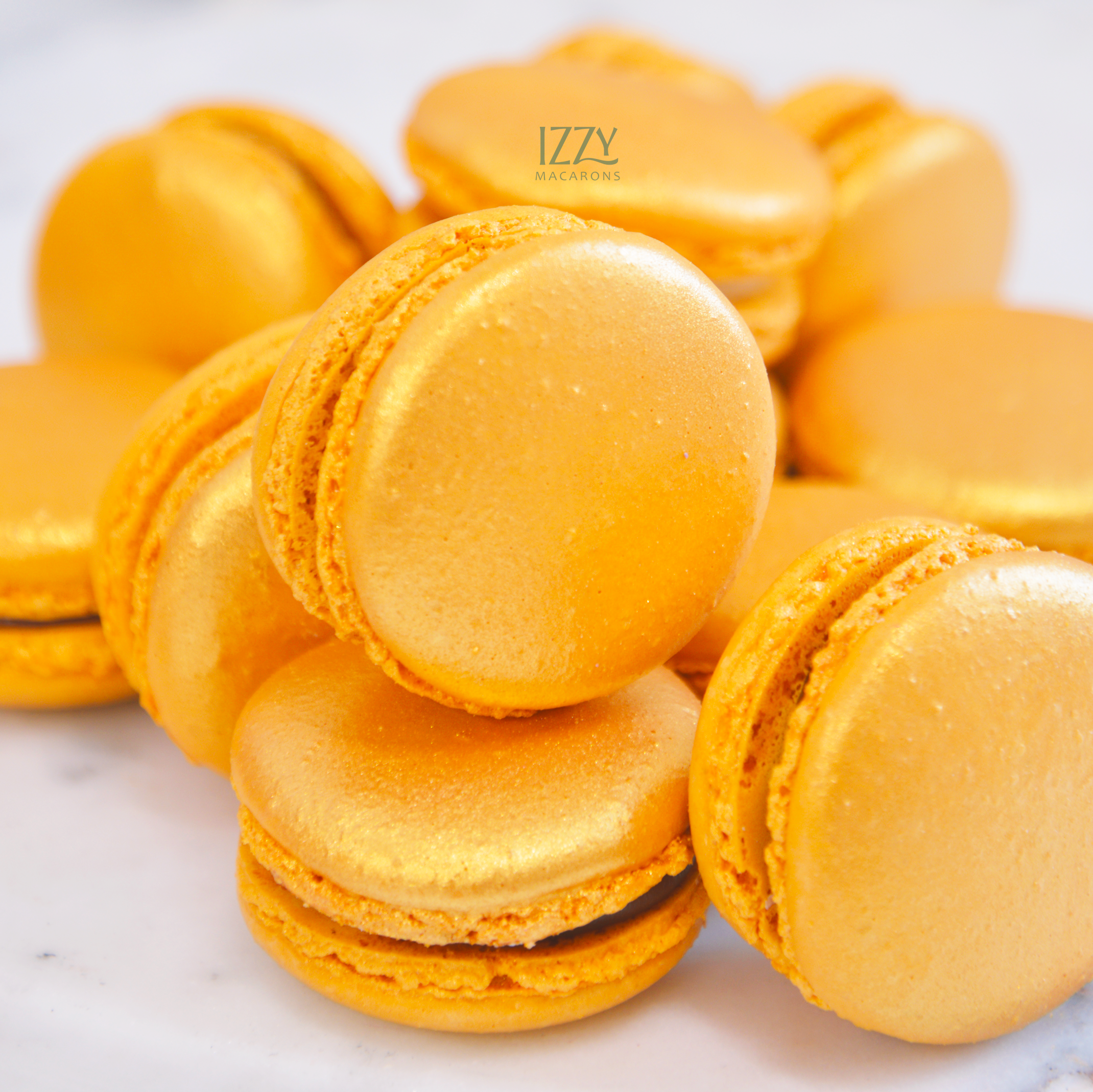 Gold Macarons