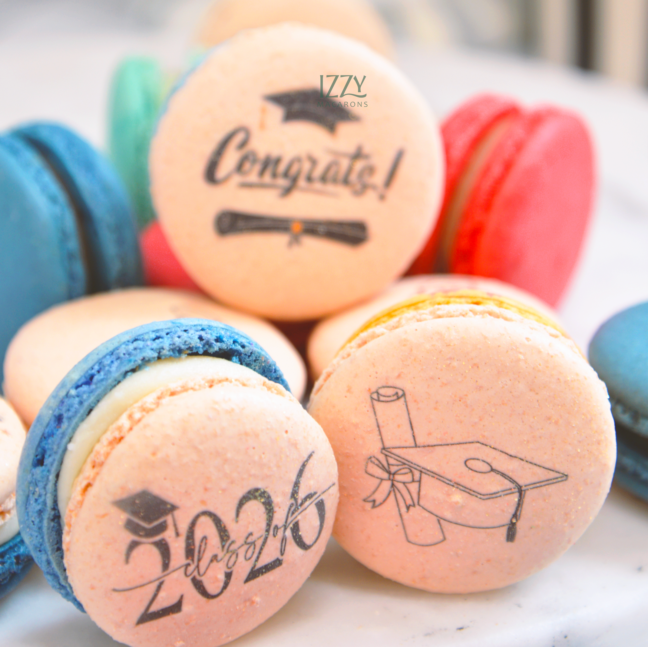 Graduation Macarons