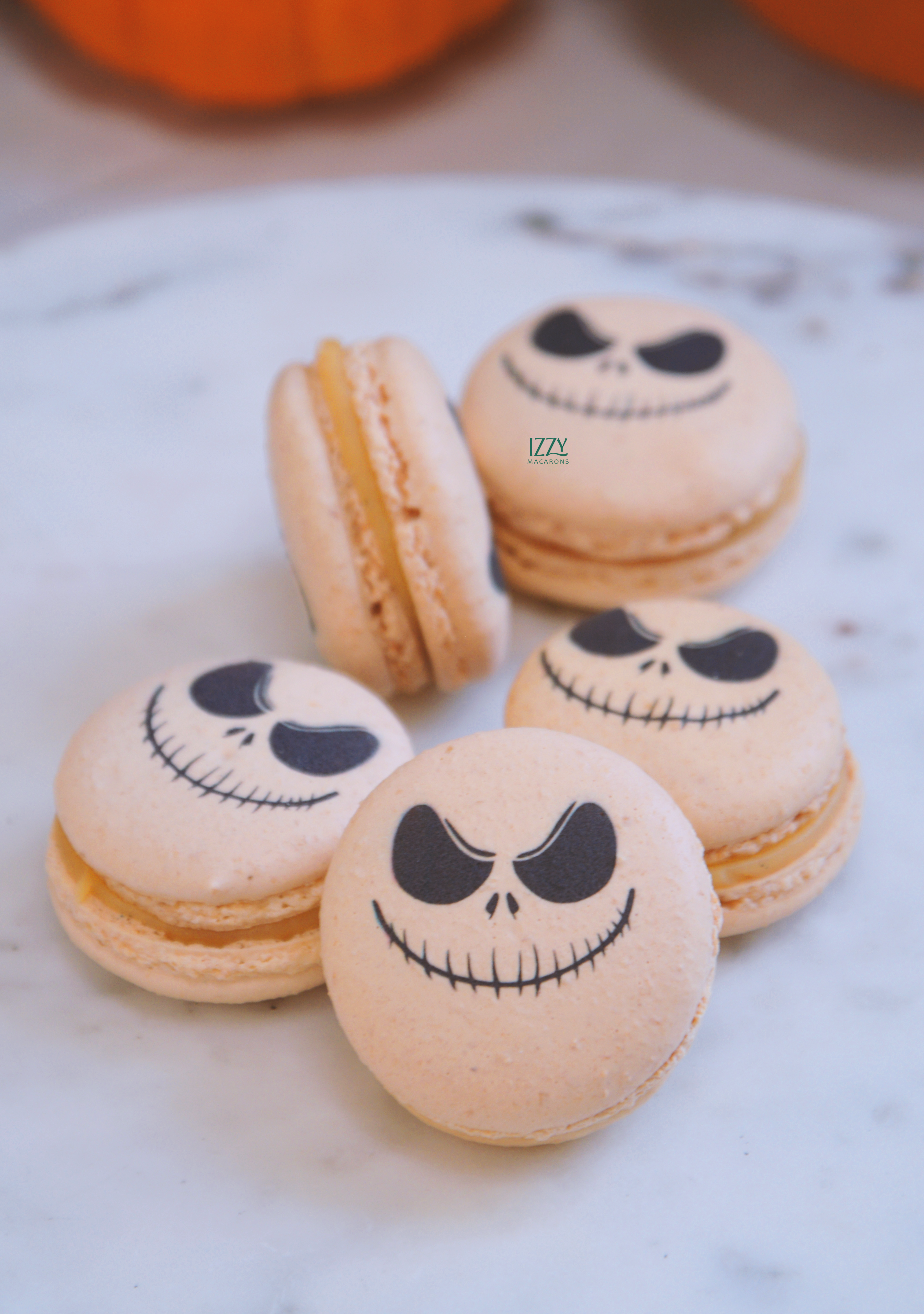 Jack Macarons - Halloween Macarons