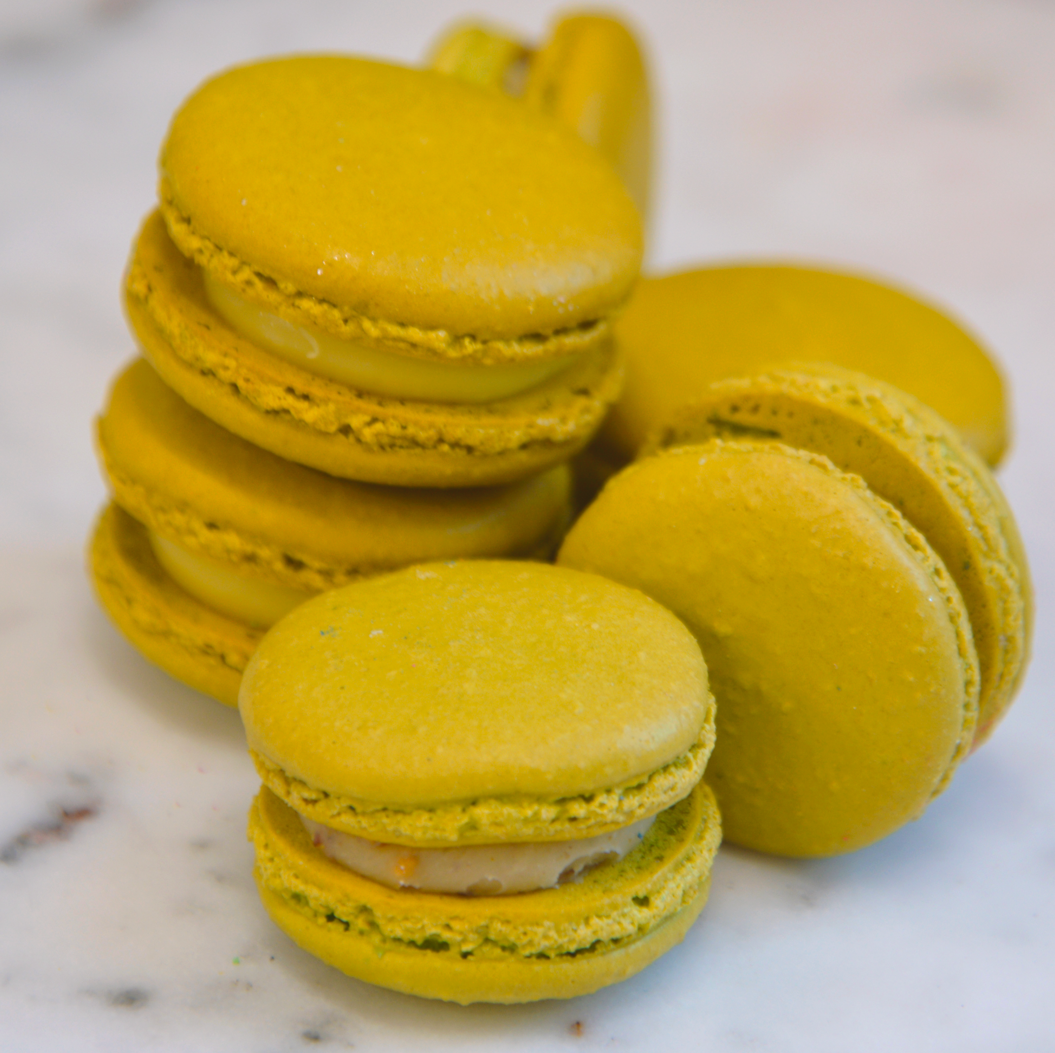 Lime Macarons