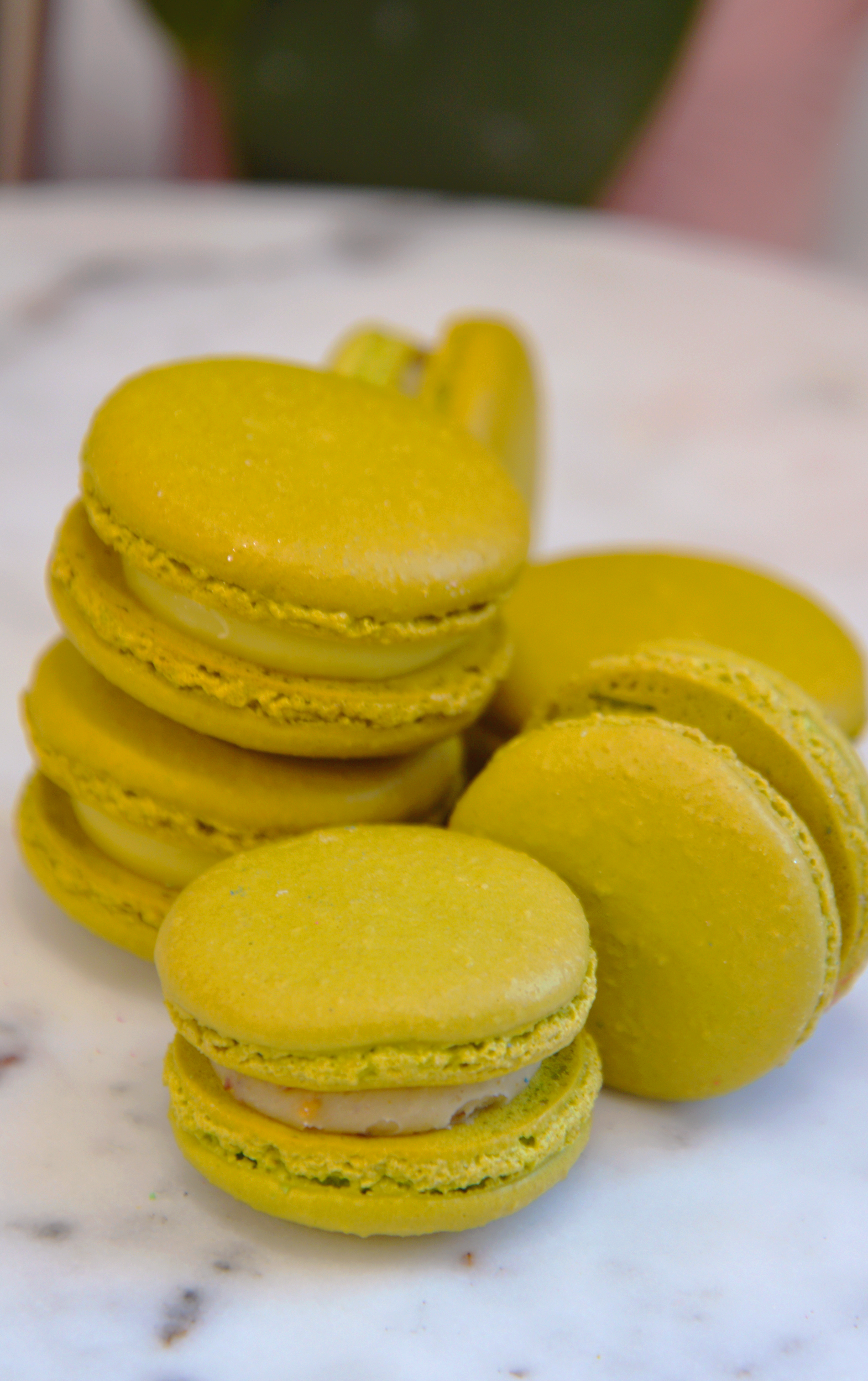 Lime Macarons