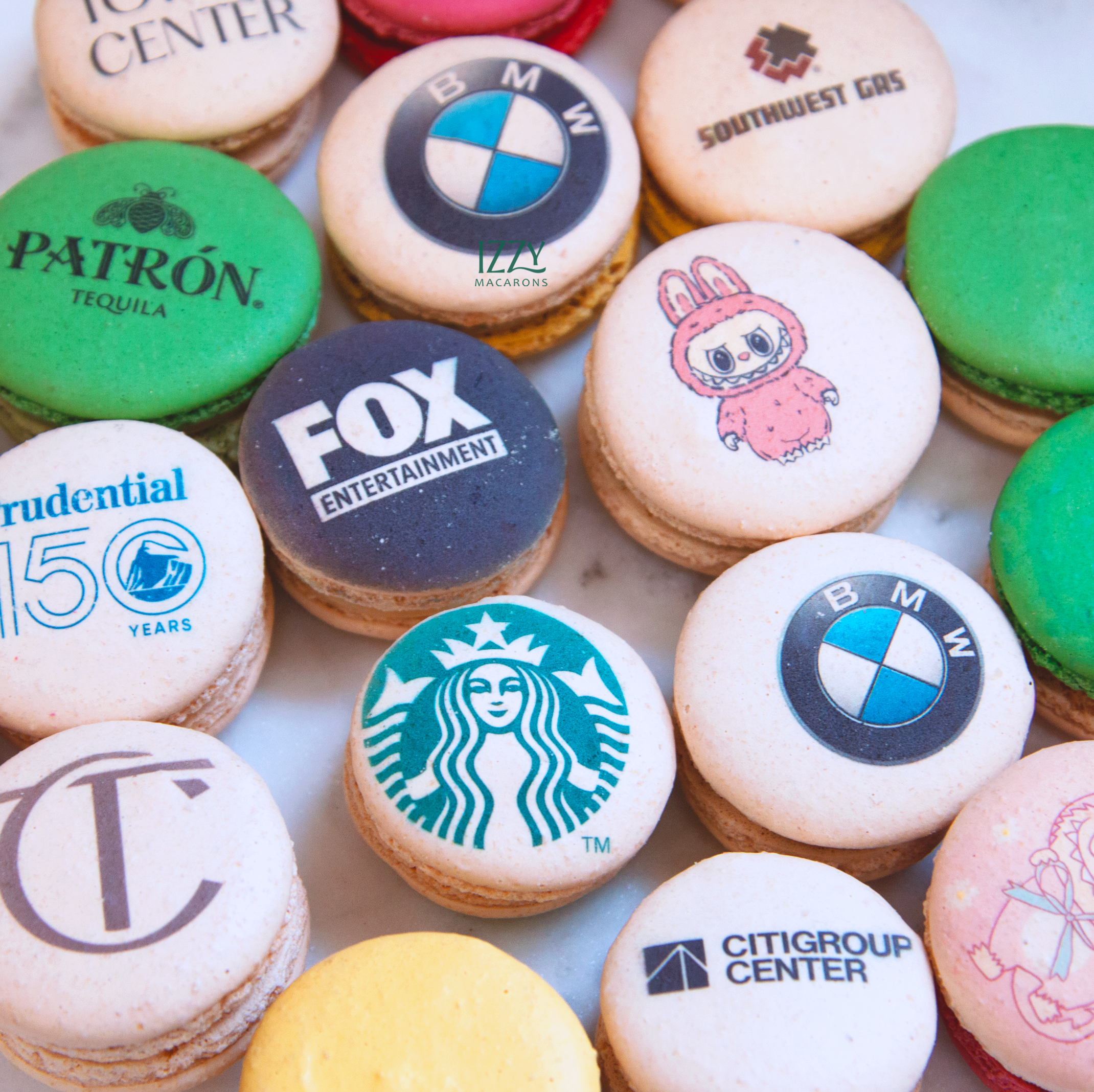 Prints/ Name/ Monogram/ Logo Macarons - Edible Print