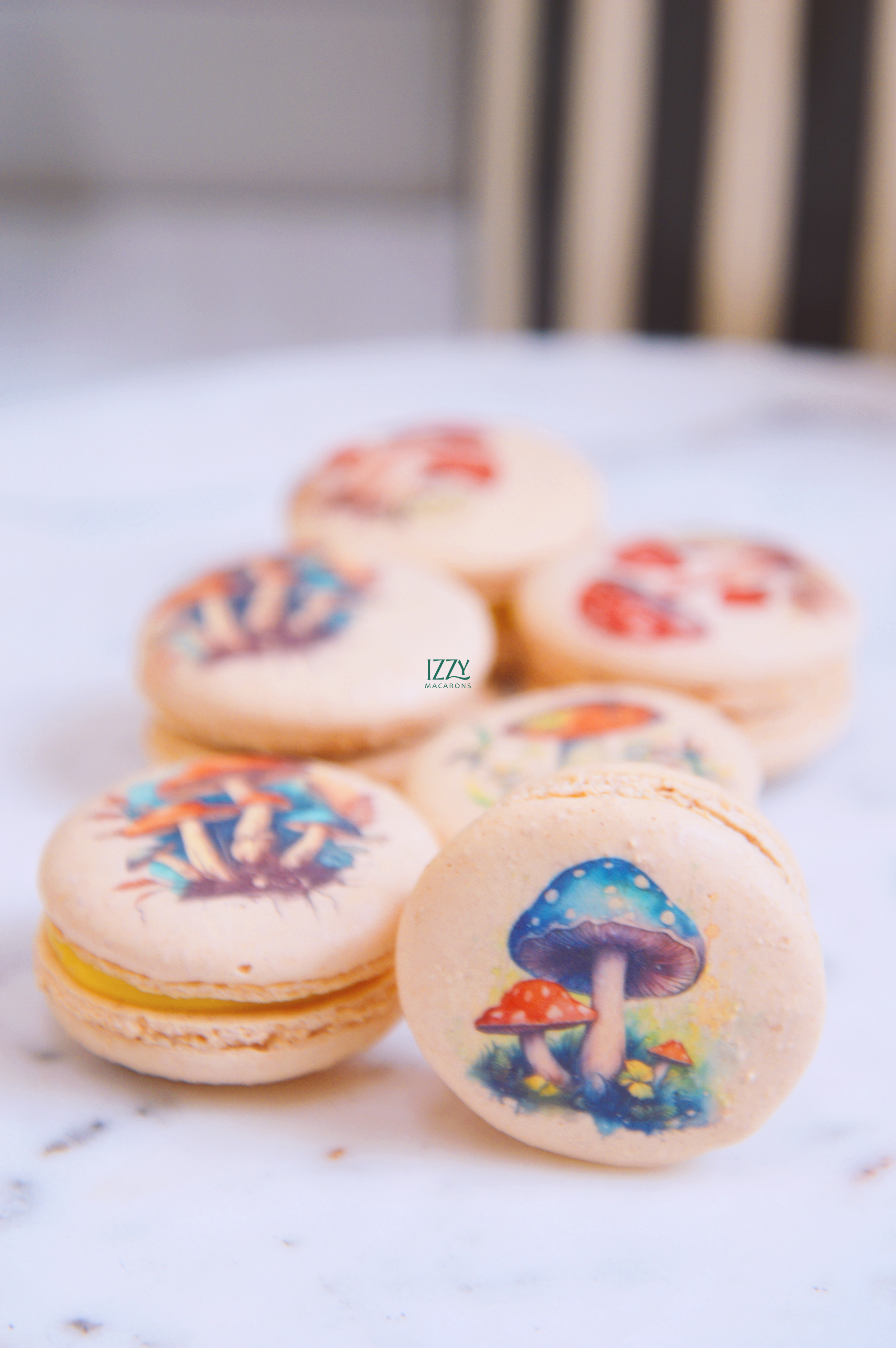 Mushroom Prints Macarons