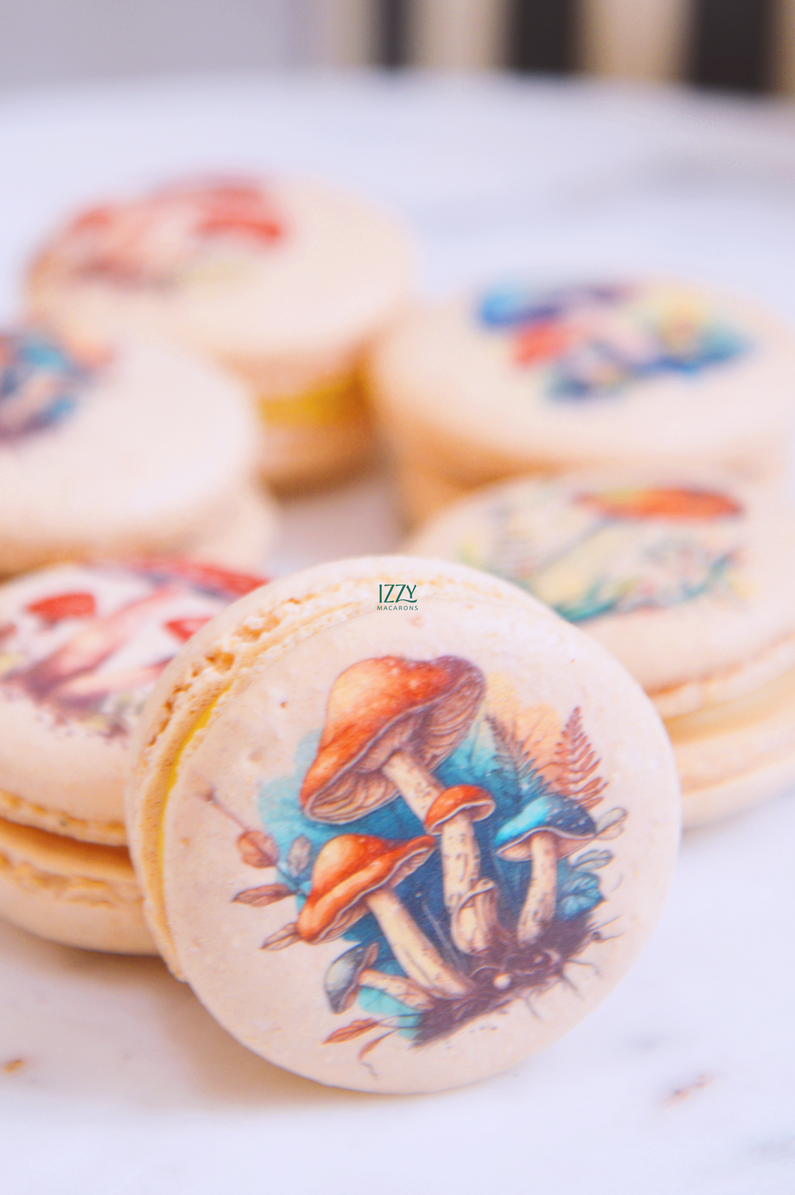 Mushroom Prints Macarons
