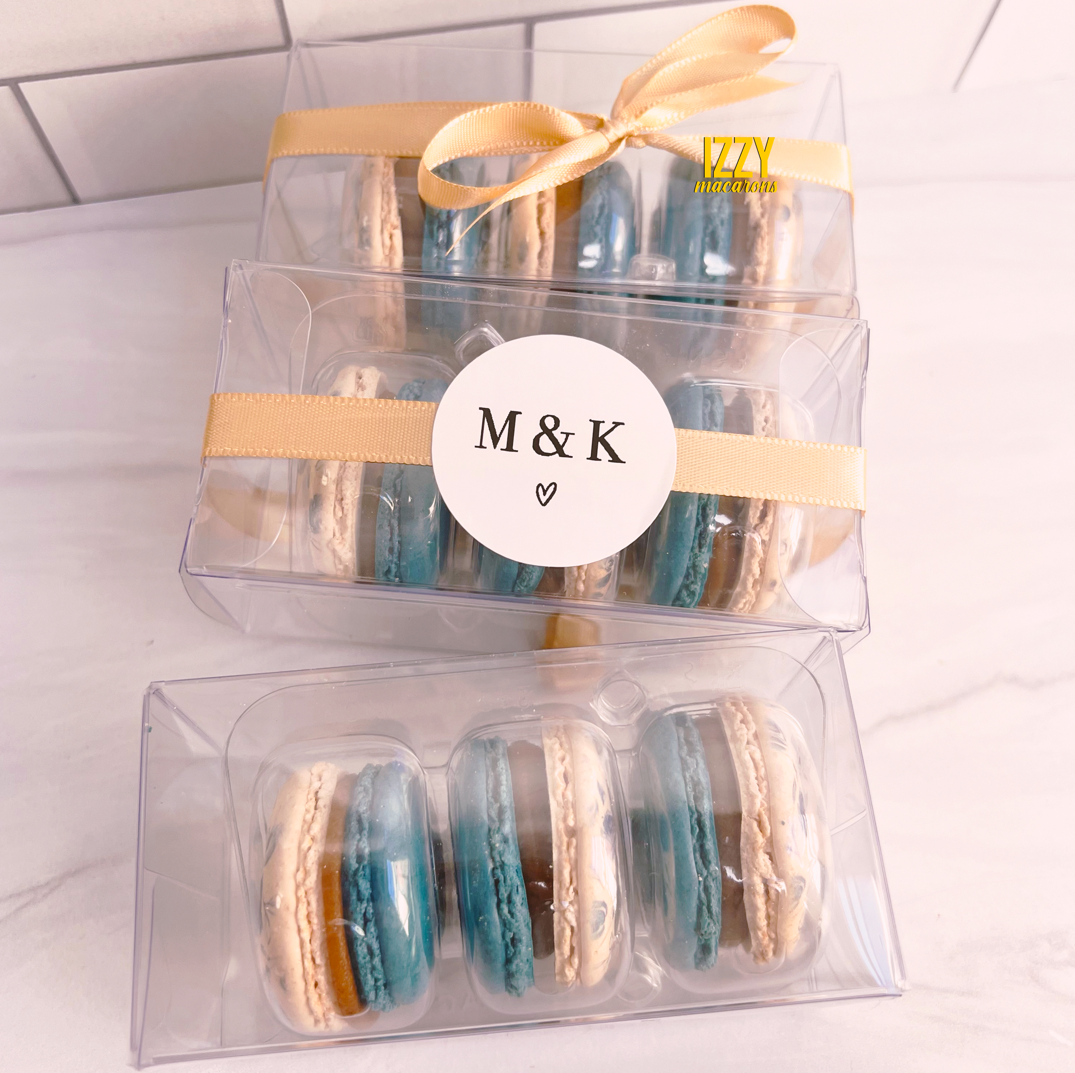 Customized Party Favor Macarons of 3 - Add Prints