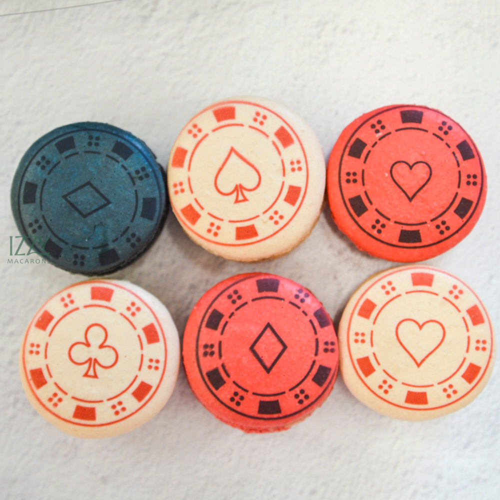 Casino Poker Chips Macarons