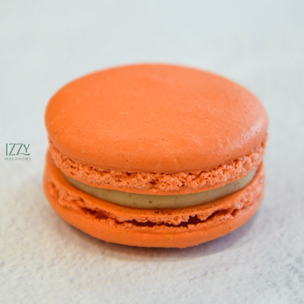 Pumpkin Spice Cheesecake - Orange Macarons