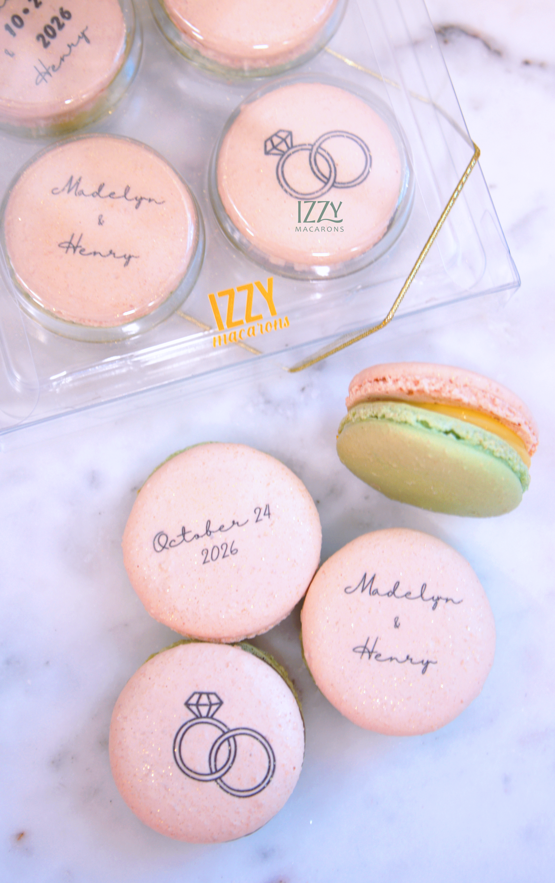Engagement Macarons - Wedding Gifts