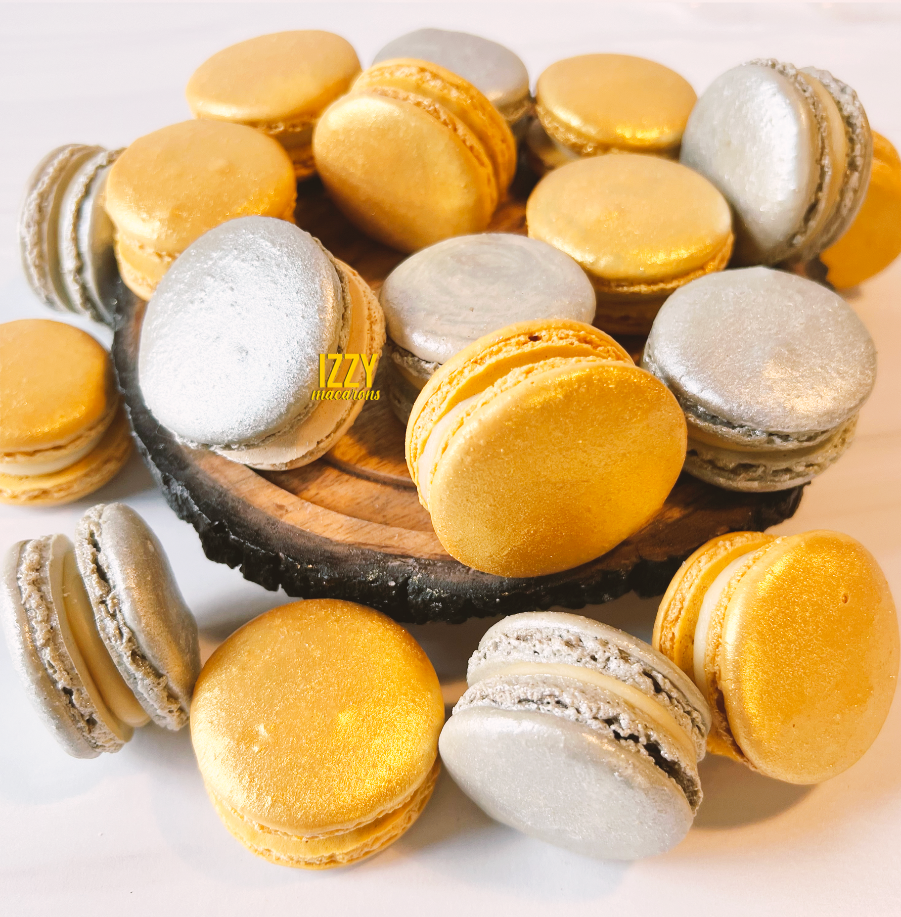 120 Gold and Silver Macarons - January 12th