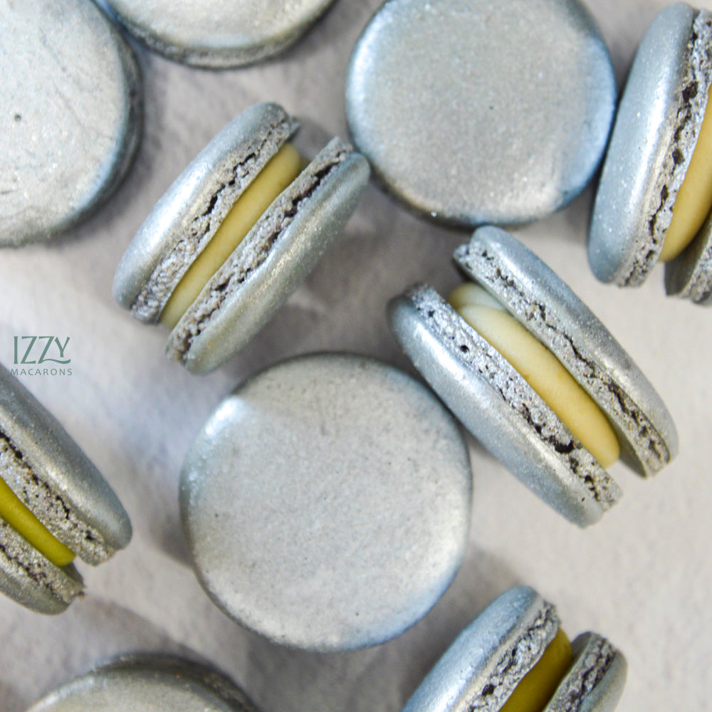 SIlver Macarons