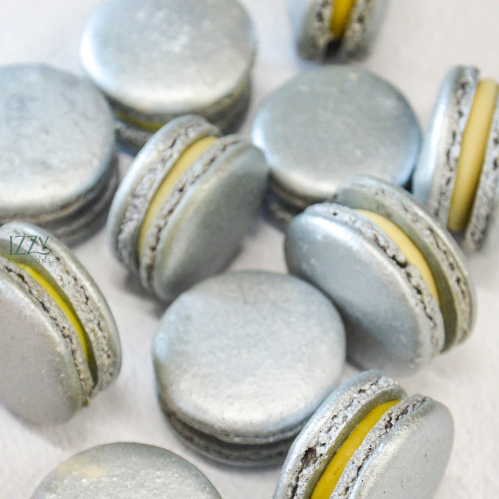 SIlver Macarons