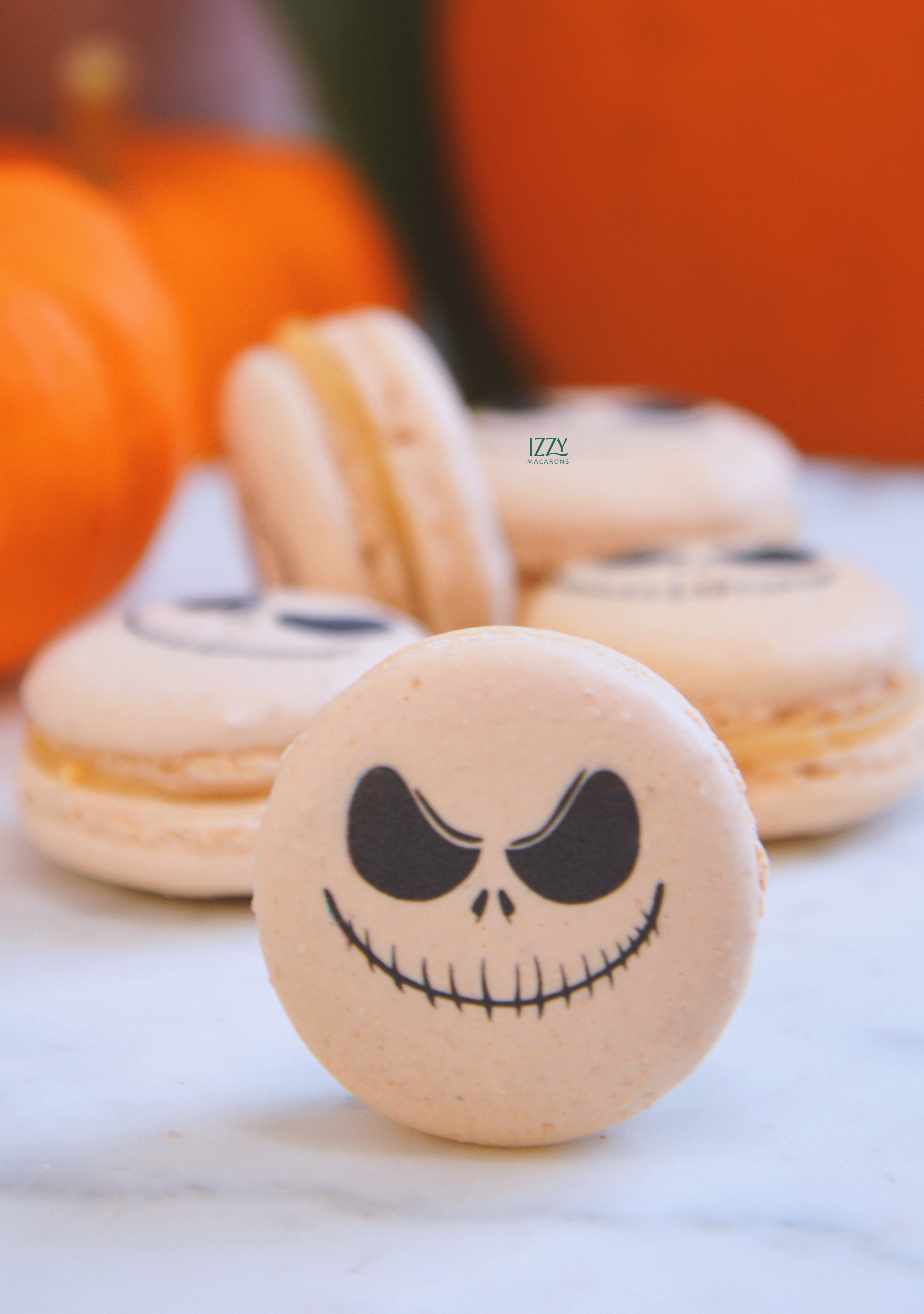 Jack Macarons - Halloween Macarons