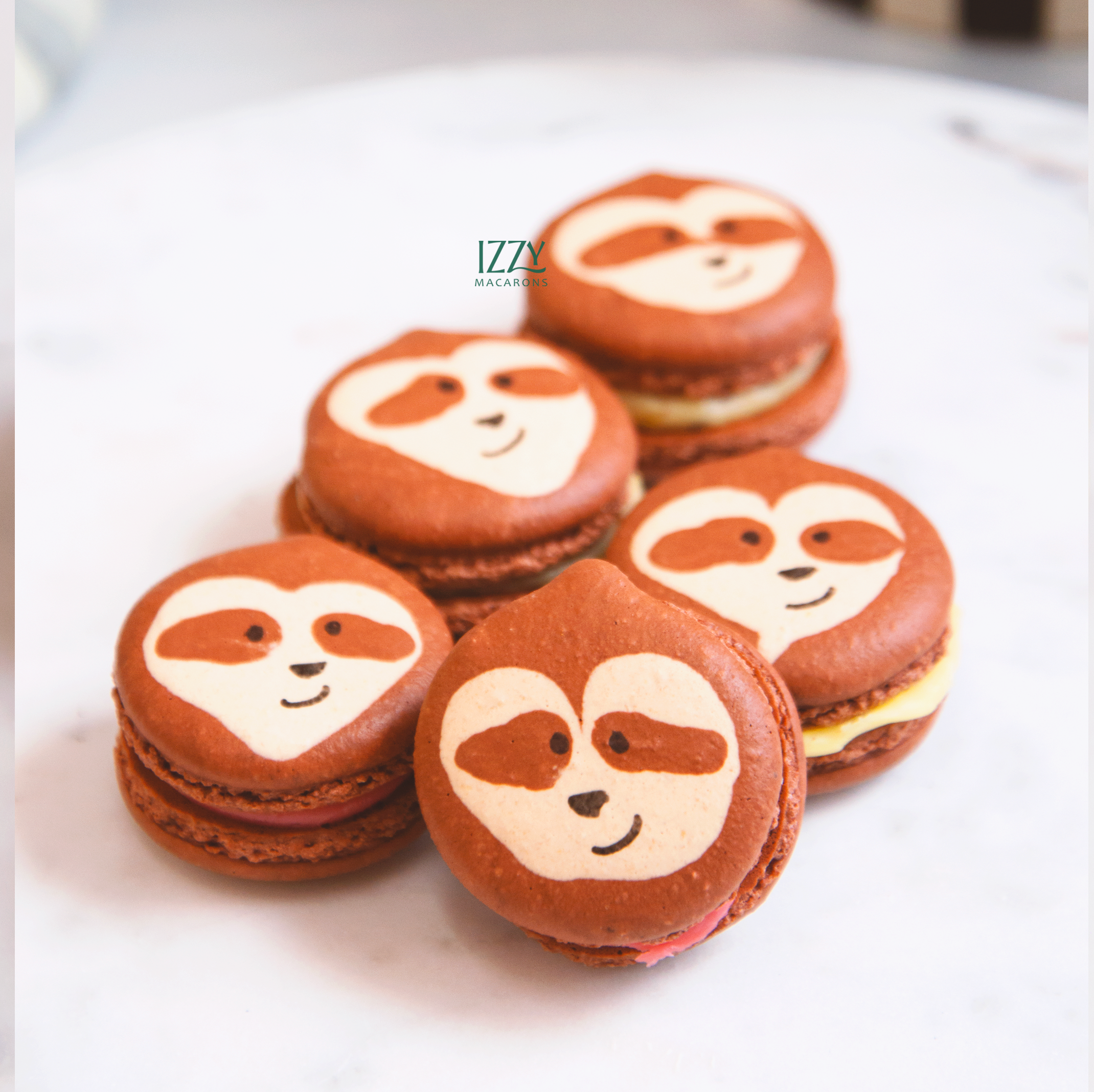 Sloth Macarons