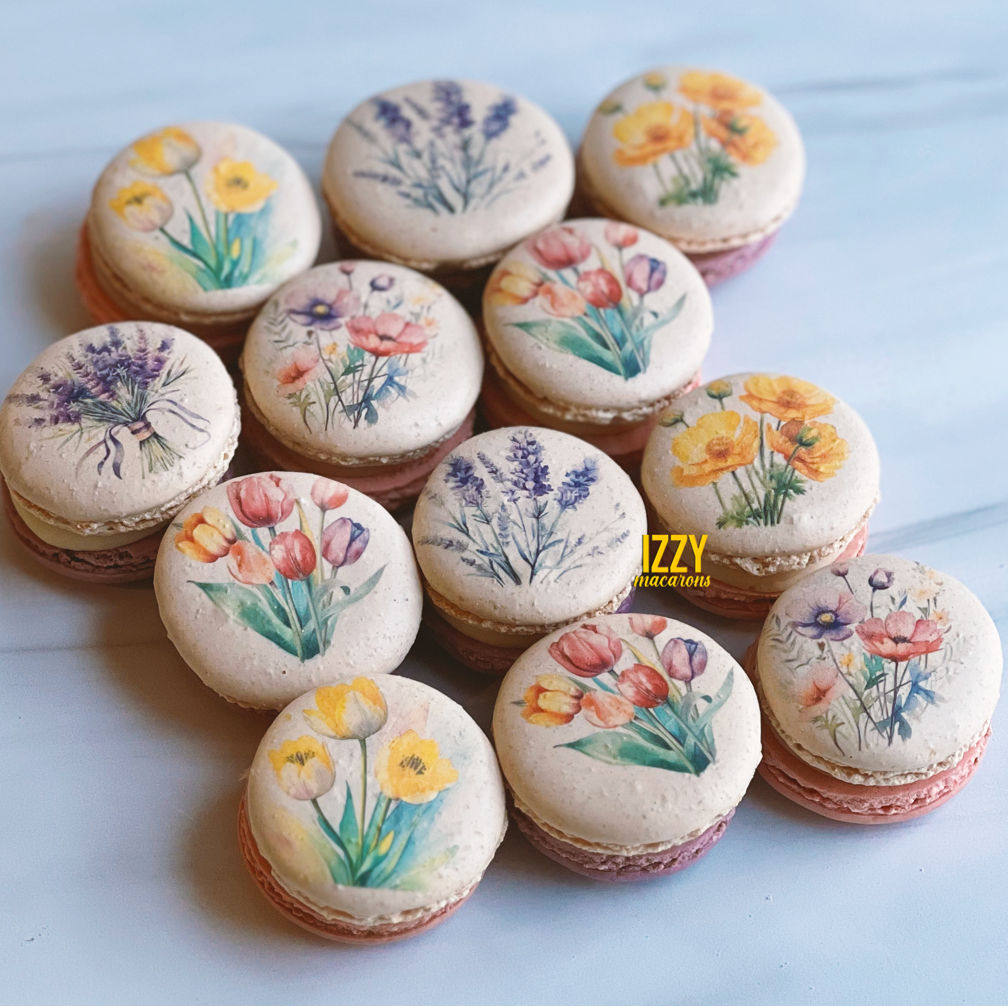 Spring Flowers Macarons