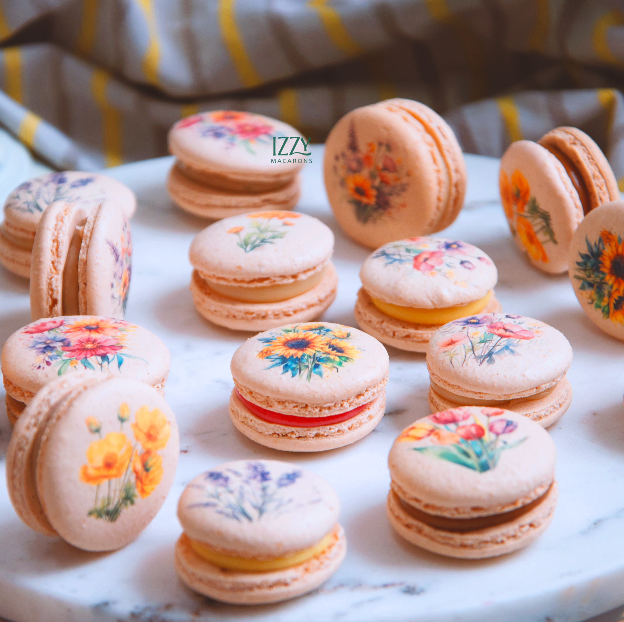 Spring Flowers Macarons